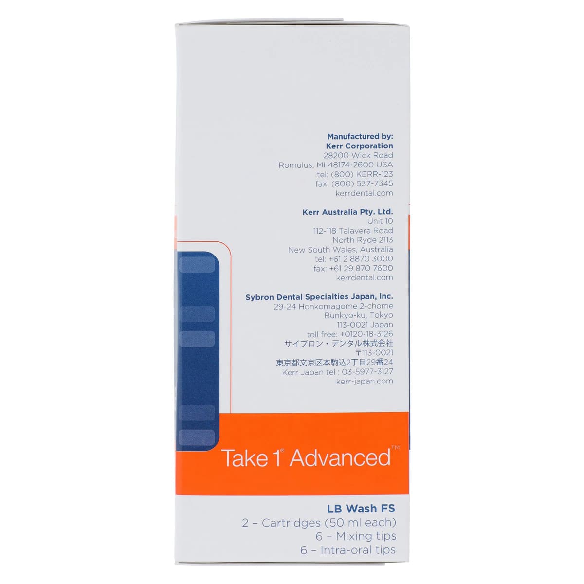 Take 1 Advanced VPS Impression Material, Light Body Wash, Fast Set, Orange, 50 ml Cartridge Refill, 2/Pk, 33953 thumbnail 4