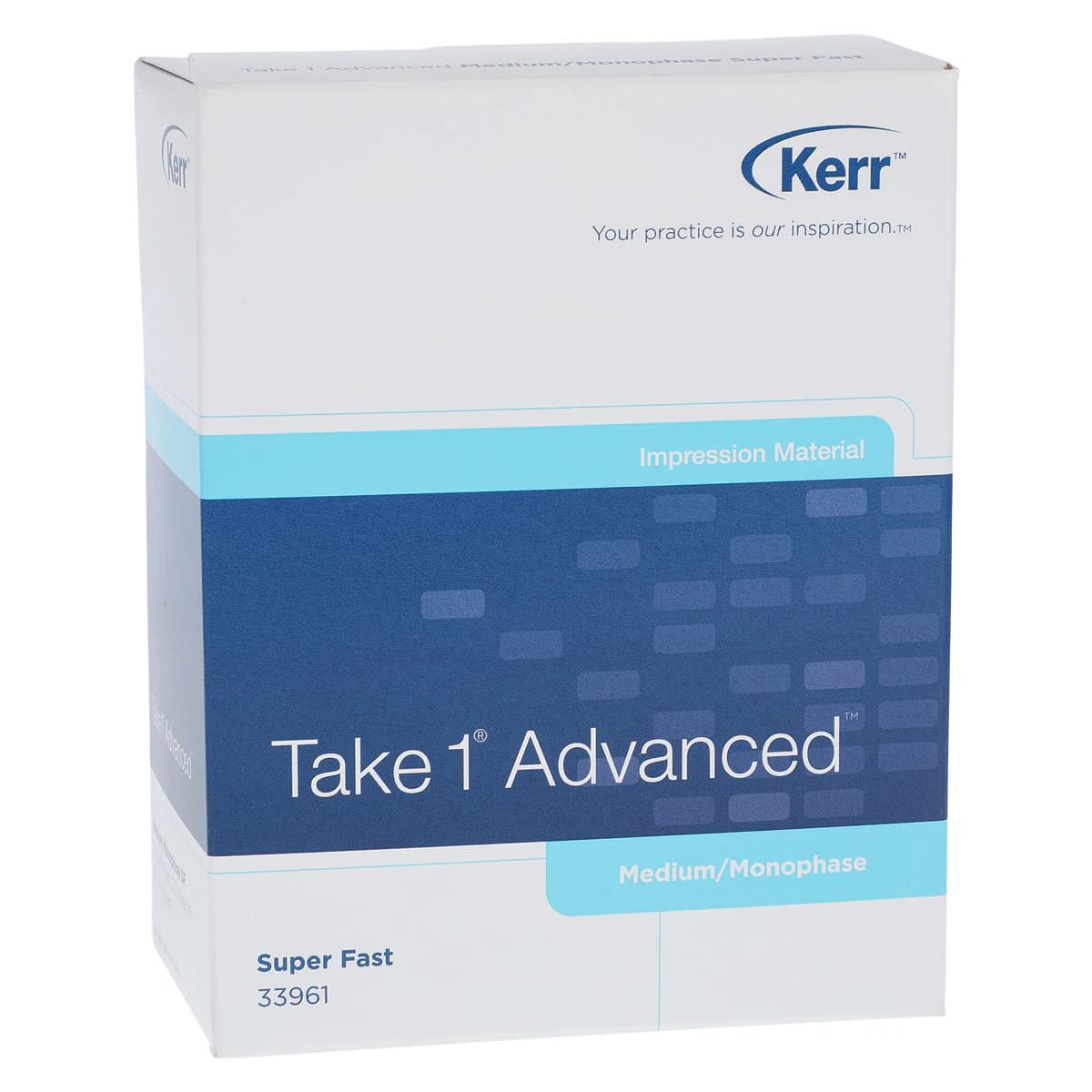 Take 1 Advanced VPS Impression Material, Medium/Monophase Body, Super Fast Set, 2 x 50 ml Cartridges with 6 Mixing Tips, Refill, #33961 - TAKE 1 ADVANCED MEDIUM 2PK SF SET W/6 MIX TIPS - Image 1