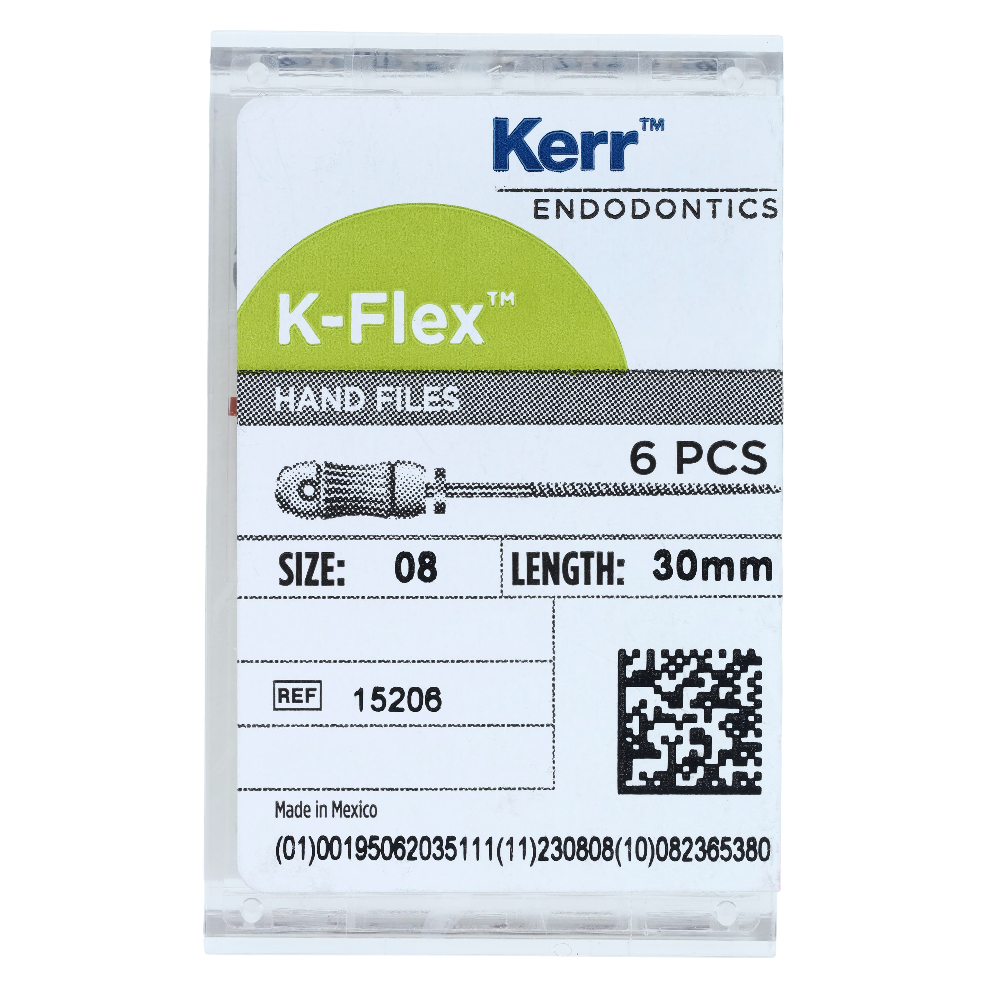 Kerr K-Flex Files, #08 (Gray), 30mm, Stainless Steel, 6/Pack, 15206 thumbnail 5