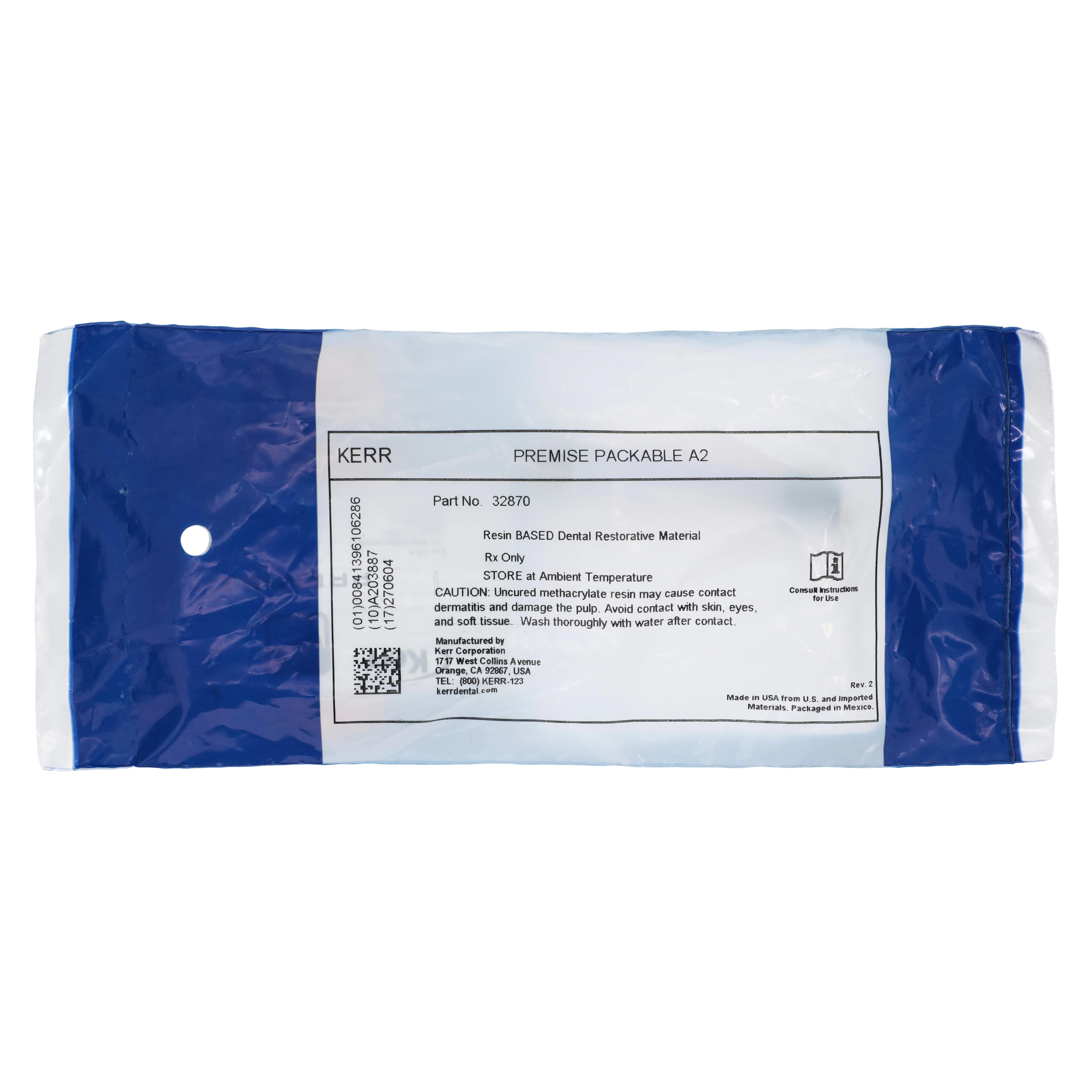 Kerr Premise Packable Universal Nanofilled Composite Syringe Refill, Shade A2, 4g, 32870 thumbnail 5