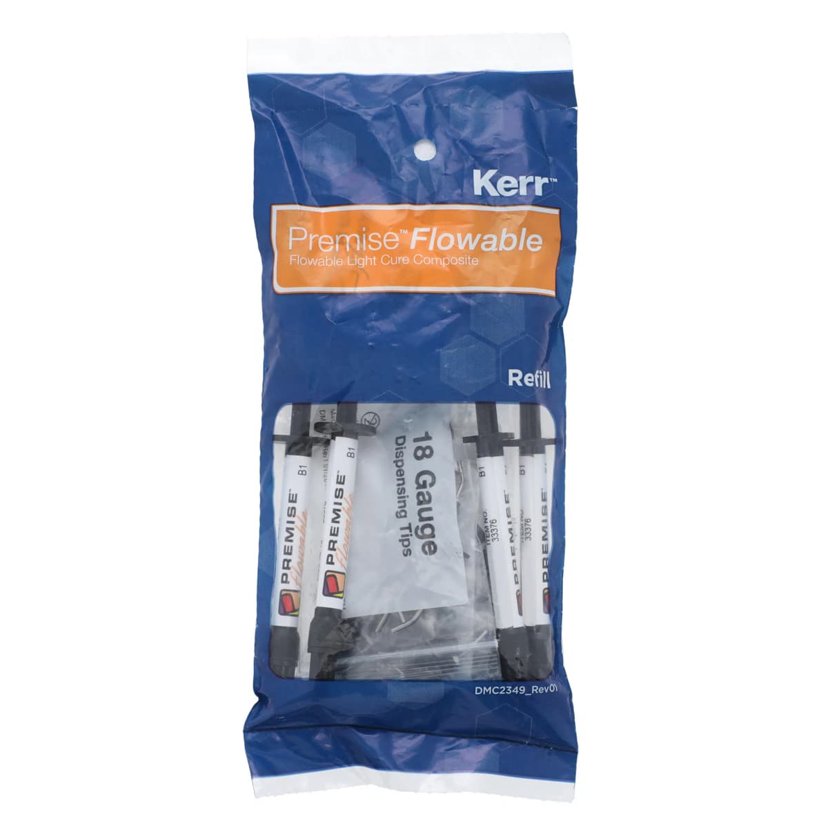 Premise Flowable Nanofilled Composite, Light-Cure, Syringe Refill Kit, 1.7 g, Shade B1, 4/Pk, 33376 - Premise Flowable Nanofilled Composite, Light-Cure, Syringe Refill Kit, 1.7 g, B1, 4/Pk, 33376 - Image 1