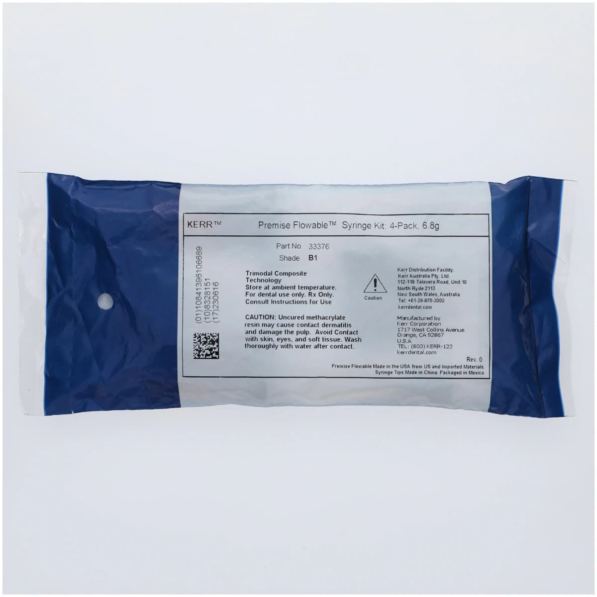 Premise Flowable Nanofilled Composite, Light-Cure, Syringe Refill Kit, 1.7 g, Shade B1, 4/Pk, 33376 thumbnail 2