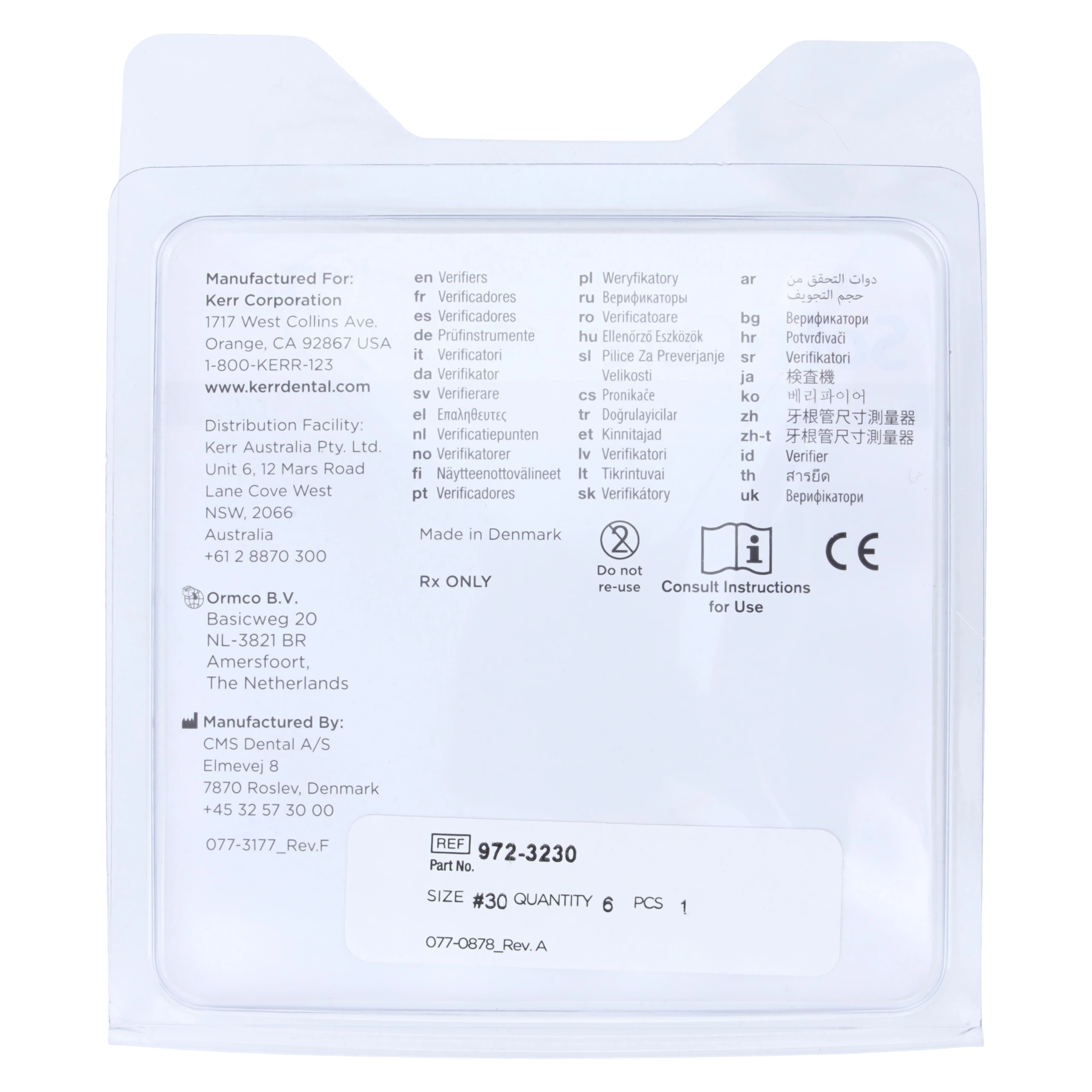 Soft-Core Size Verifier, #30, Refill, 6/Pkg, 972-3230 thumbnail 4