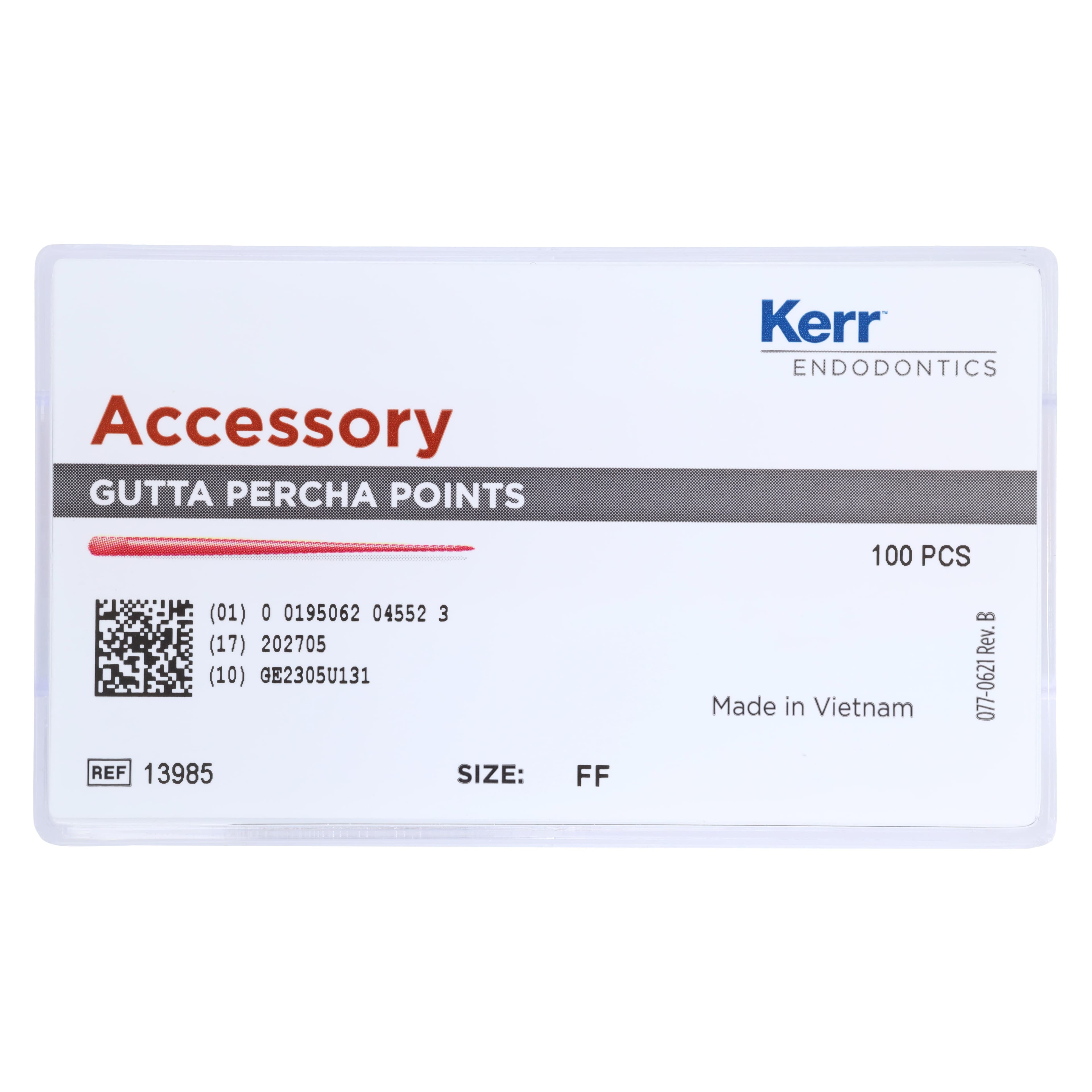 Kerr Tapered Gutta Percha Points, Fine-Fine (FF), 100/Box, #13985 thumbnail 5