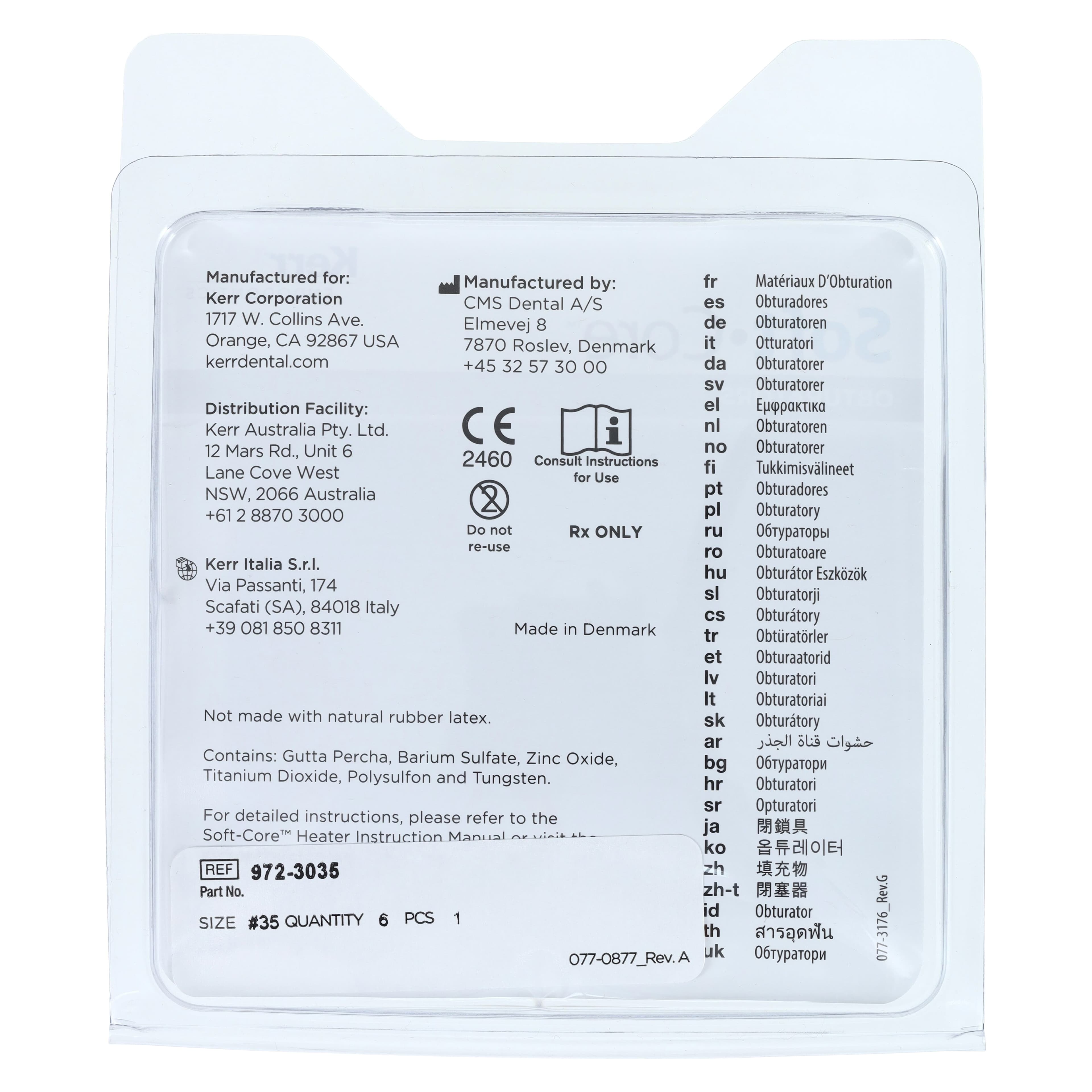 Kerr Soft-Core Classic Obturators, #35, Green, 6/Pk, 972-3035 thumbnail 5