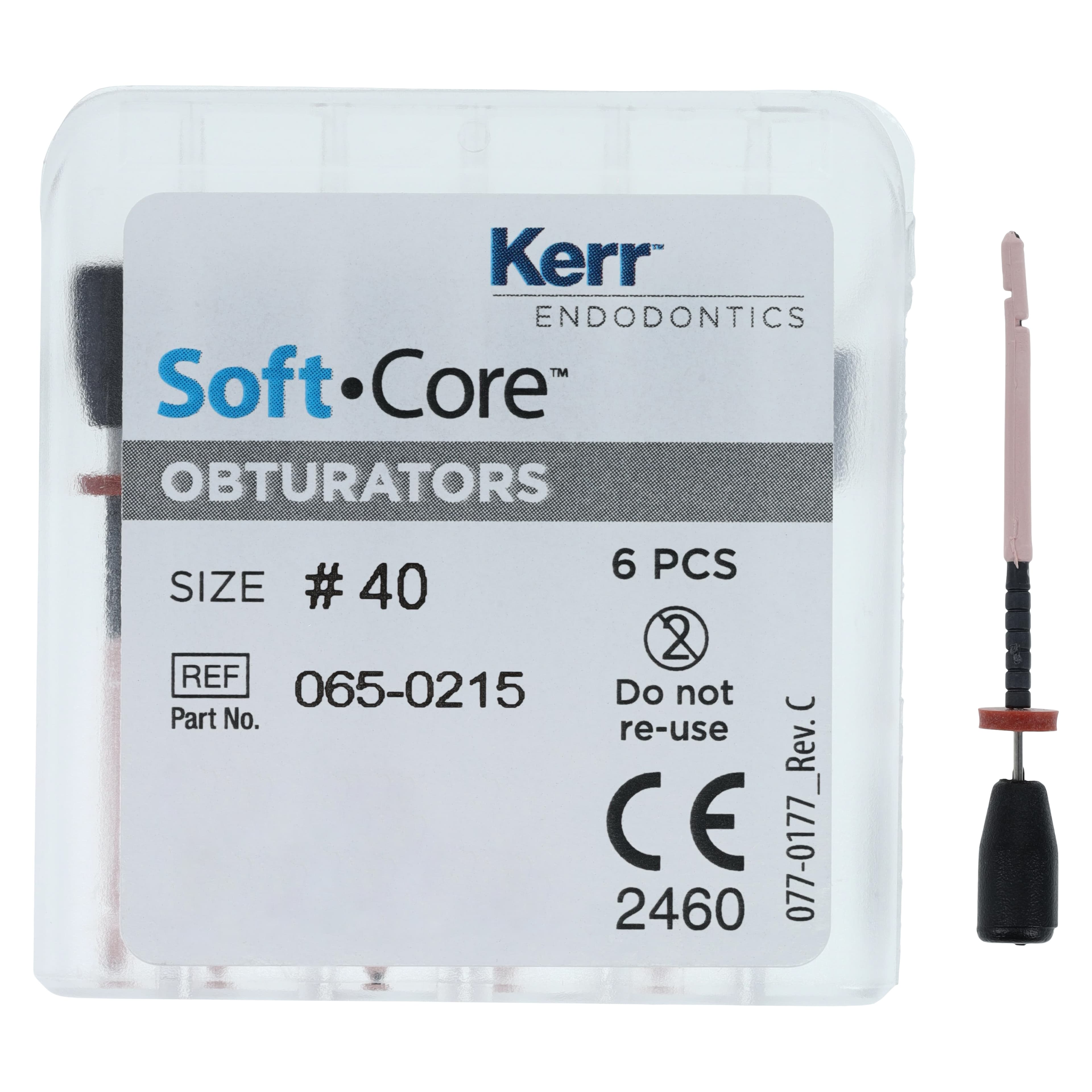 Kerr Soft-Core Classic Obturator, Carrier-Based, Size #40, 6/Pk, 972-3040 thumbnail 3