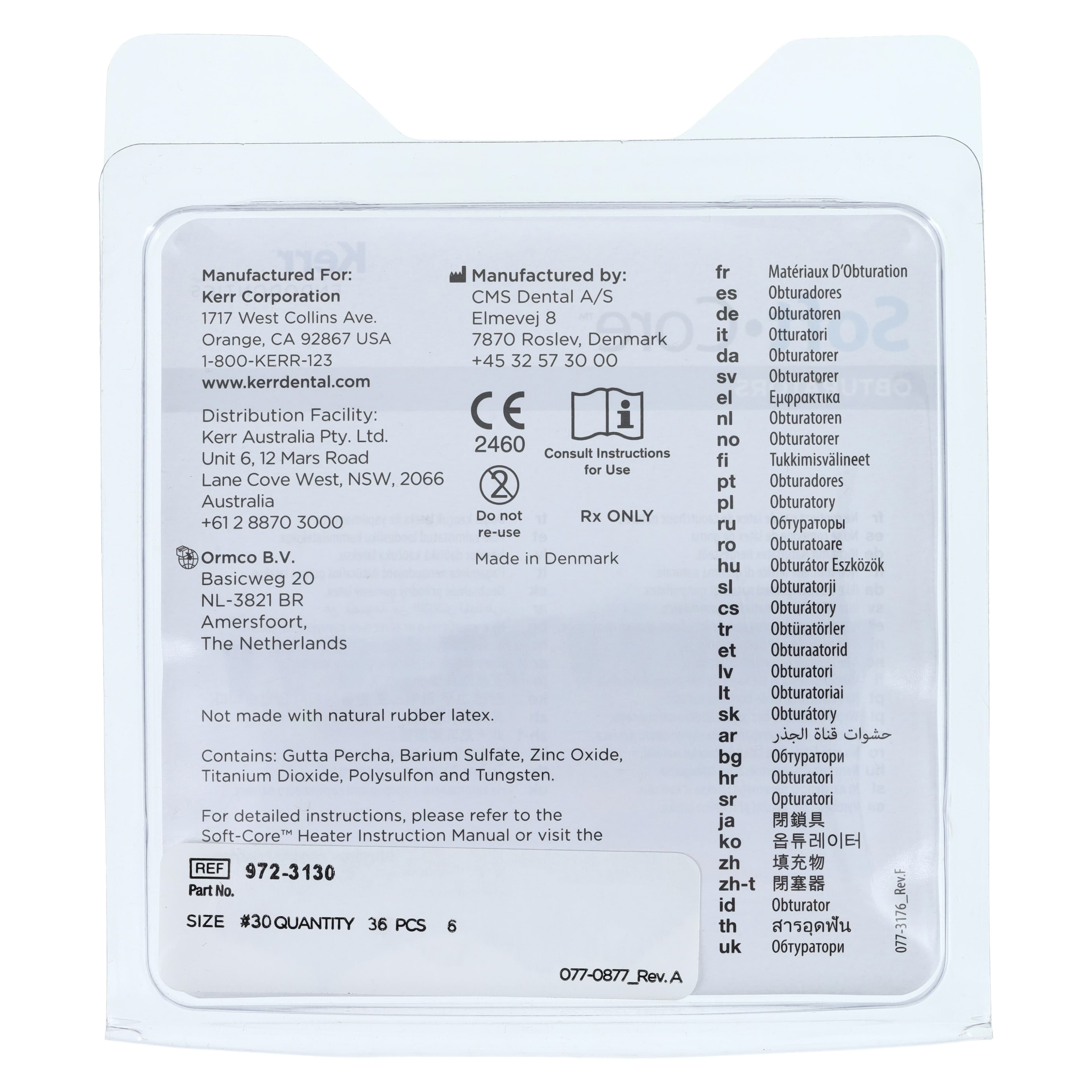 Soft-Core Classic Endo Obturators, Size #30, Economy Pack of 36, 972-3130 thumbnail 7