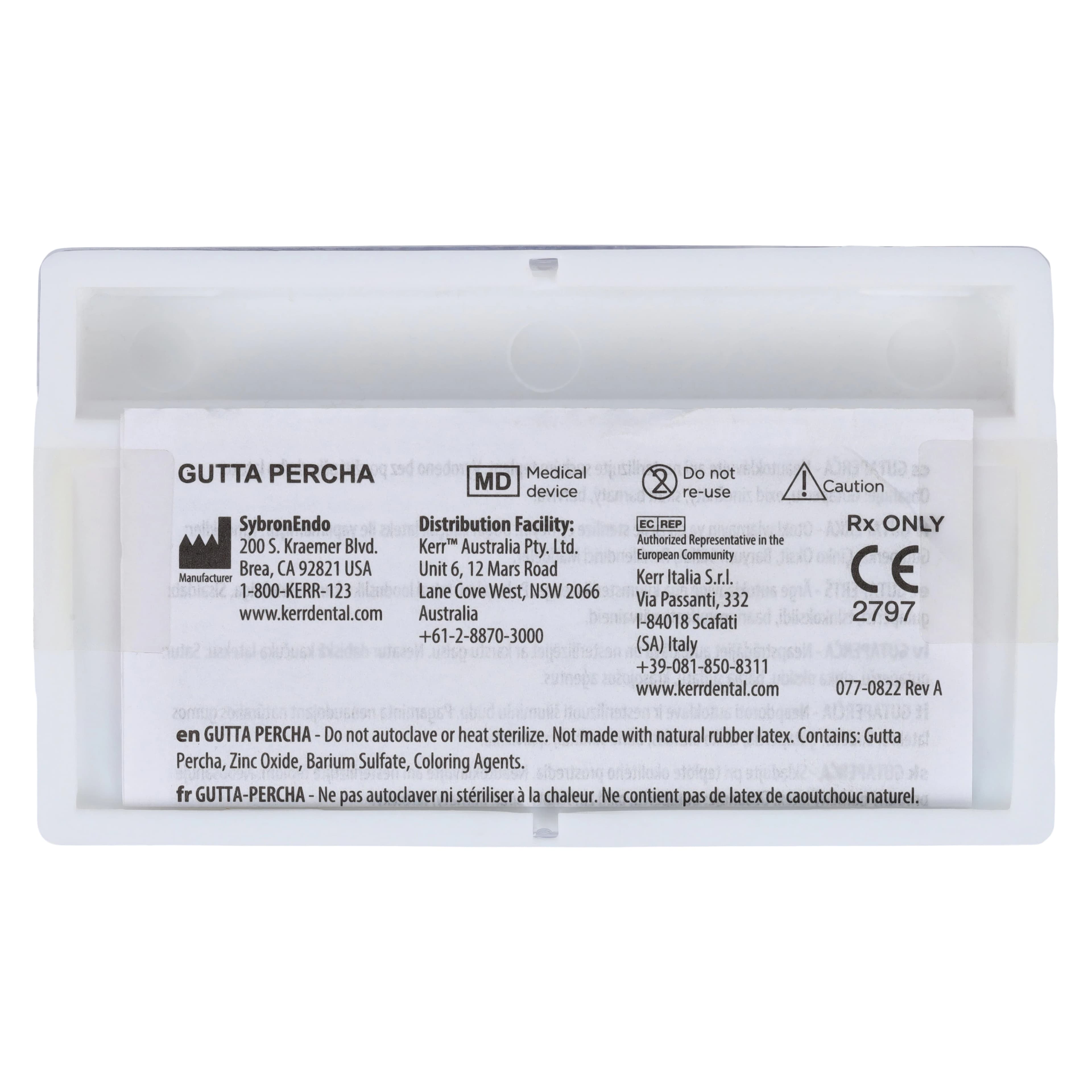 Kerr Tapered Gutta Percha Points, Medium-Fine, 100/Box, #13986 thumbnail 2