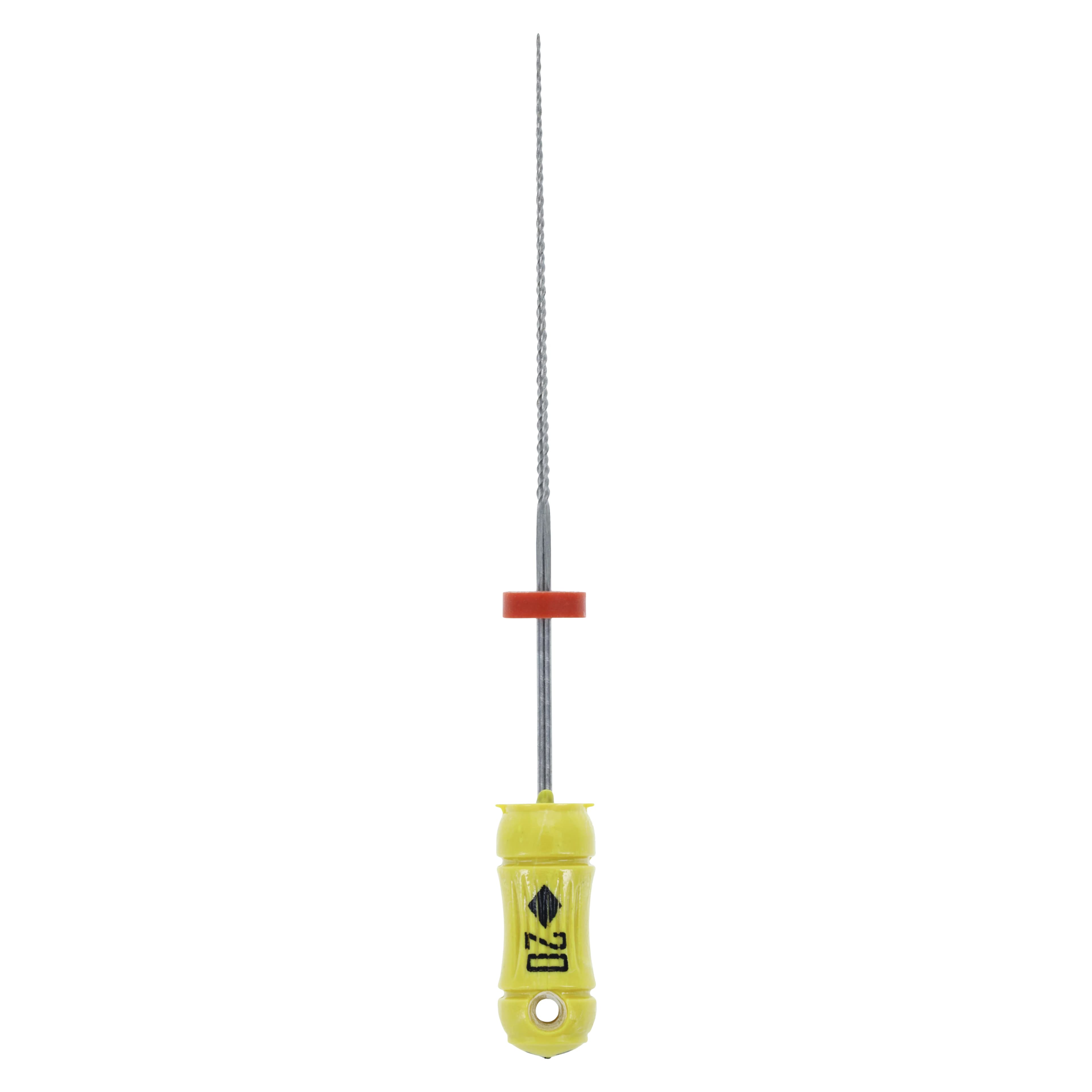 Kerr K-Flex Endodontic Files, #20 (Yellow), 30mm, Stainless Steel, 6/Box, 15218 - #20 Yellow SybronEndo K-Flex Files 30mm Pack of 6 - Image 1