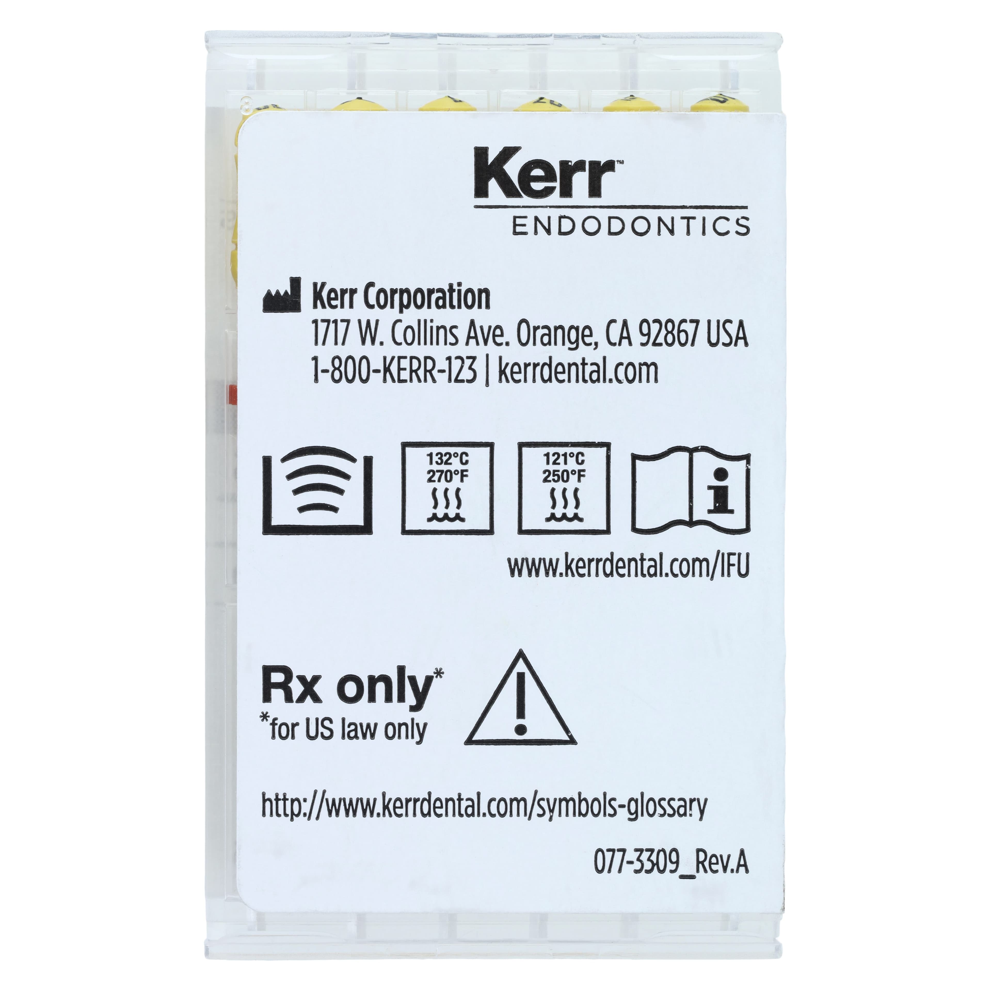 Kerr K-Flex Endodontic Files, #20 (Yellow), 30mm, Stainless Steel, 6/Box, 15218 thumbnail 6