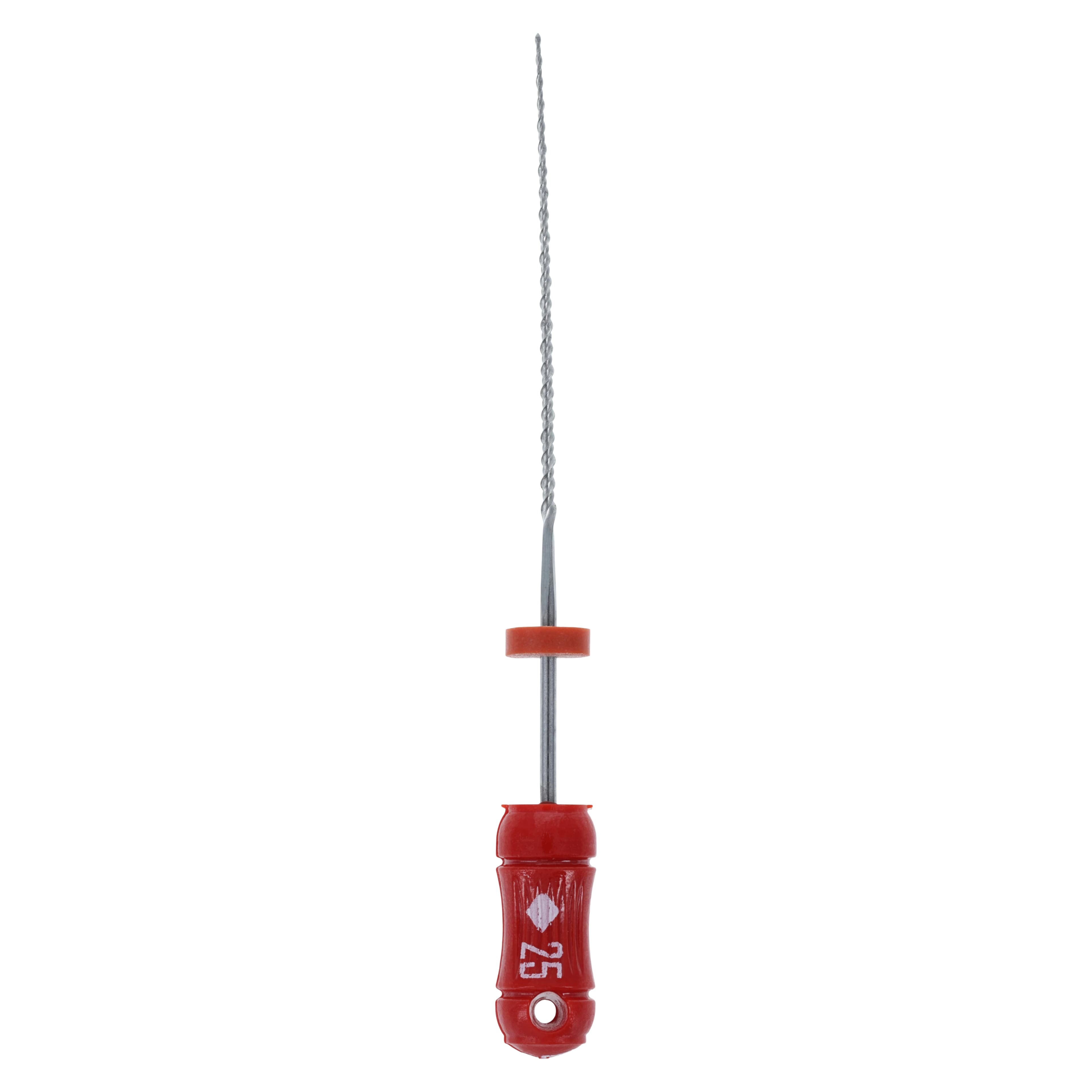 Kerr K-Flex Files #25, 30mm, Stainless Steel, Red, 6/Pack, 15222 - #25 K-Flex Files 30mm Pack of 6 - Image 1