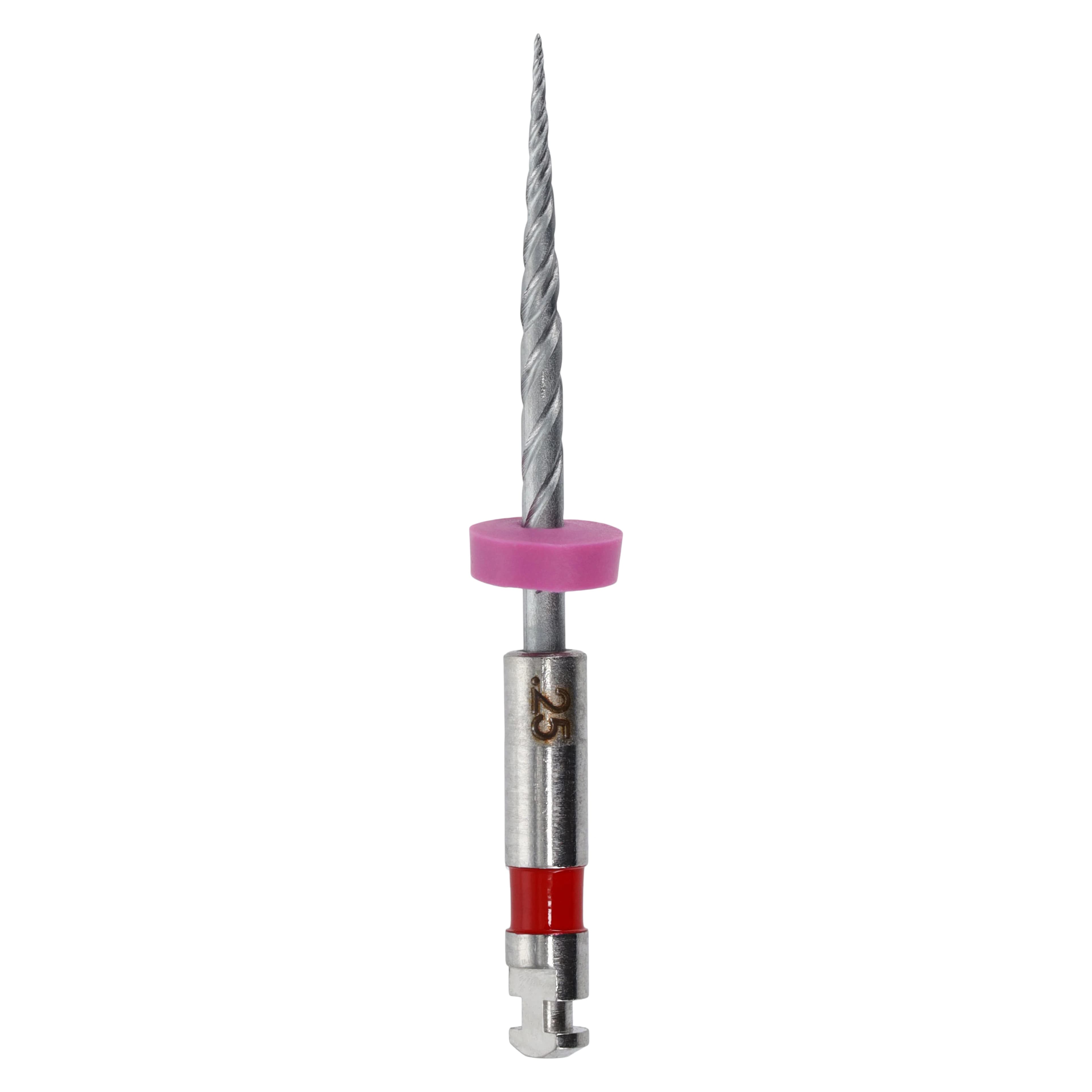 Kerr K3XF Nickel Titanium Rotary File, Size #25, Taper .12, 17mm, Red, Pack of 6, 823-2257 - #25 Red .12 K3XF Nickel Titanium Files 17mm Pack of 6 - Image 1