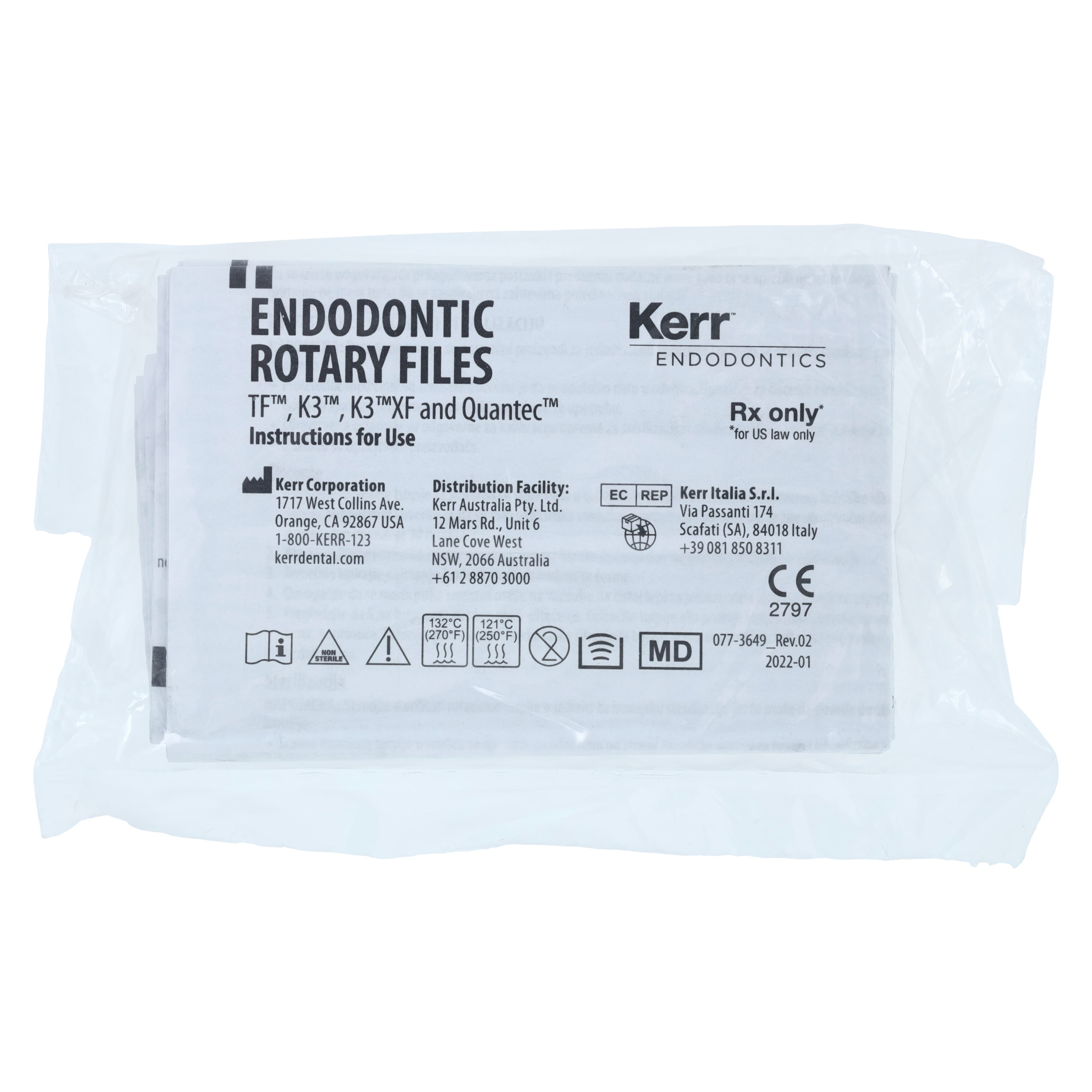 K3 XF NiTi Rotary Files, Taper .06, 21mm Procedure Pack, 6/Pk, 823-0621 thumbnail 2