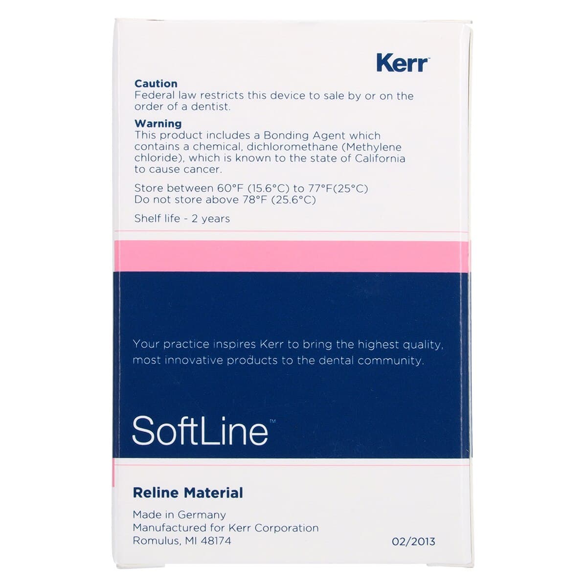 Kerr SoftLine Chairside Silicone Soft Relining Material Refill Kit, Light Pink, 50 ml Cartridge, 32234 thumbnail 12