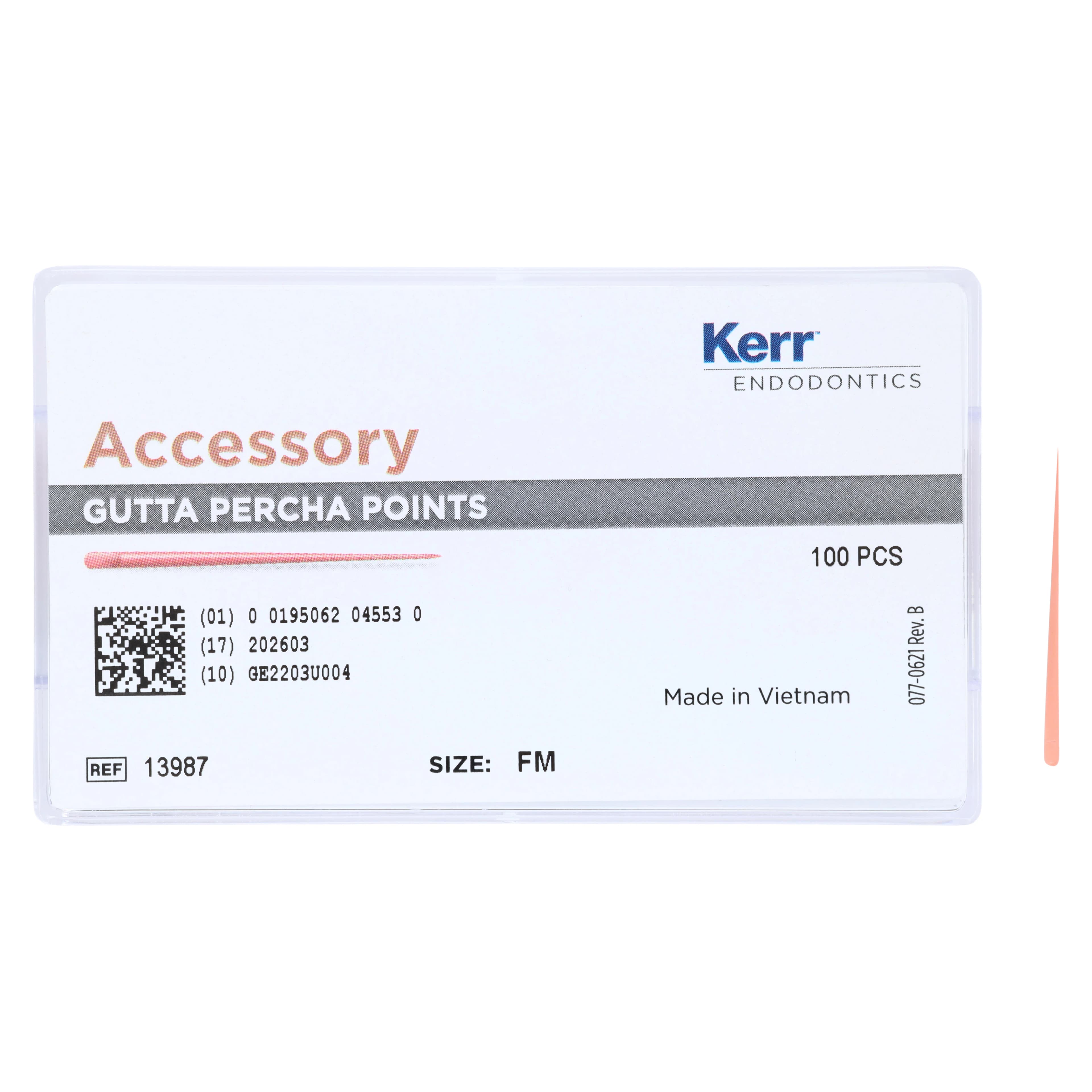Kerr Tapered Gutta Percha Points, Fine-Medium, 100/Box, #13987 thumbnail 4