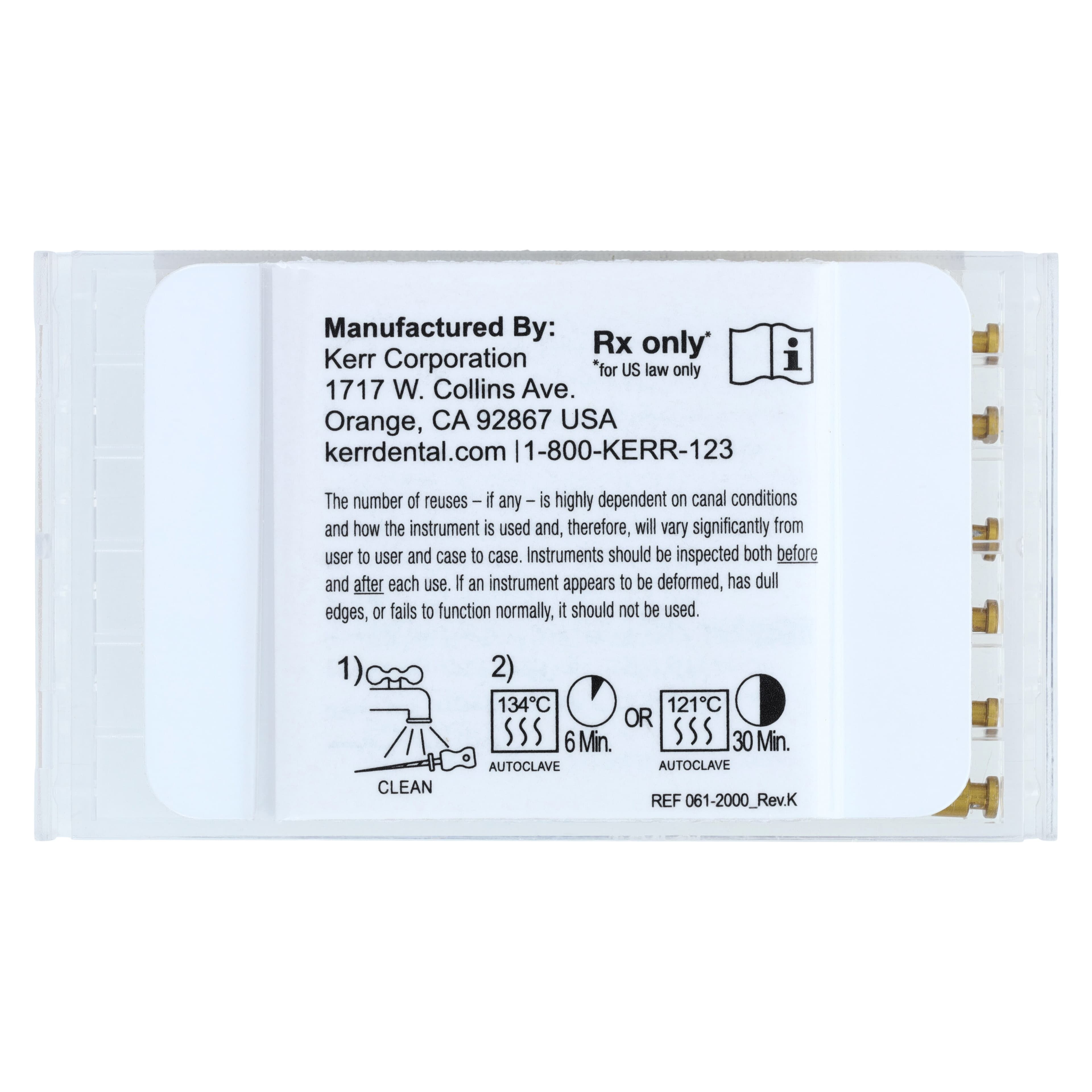 Kerr LightSpeed LSX Rotary File, Size #20, 25mm, 6/Pkg, LX25020, 835-2025 thumbnail 2