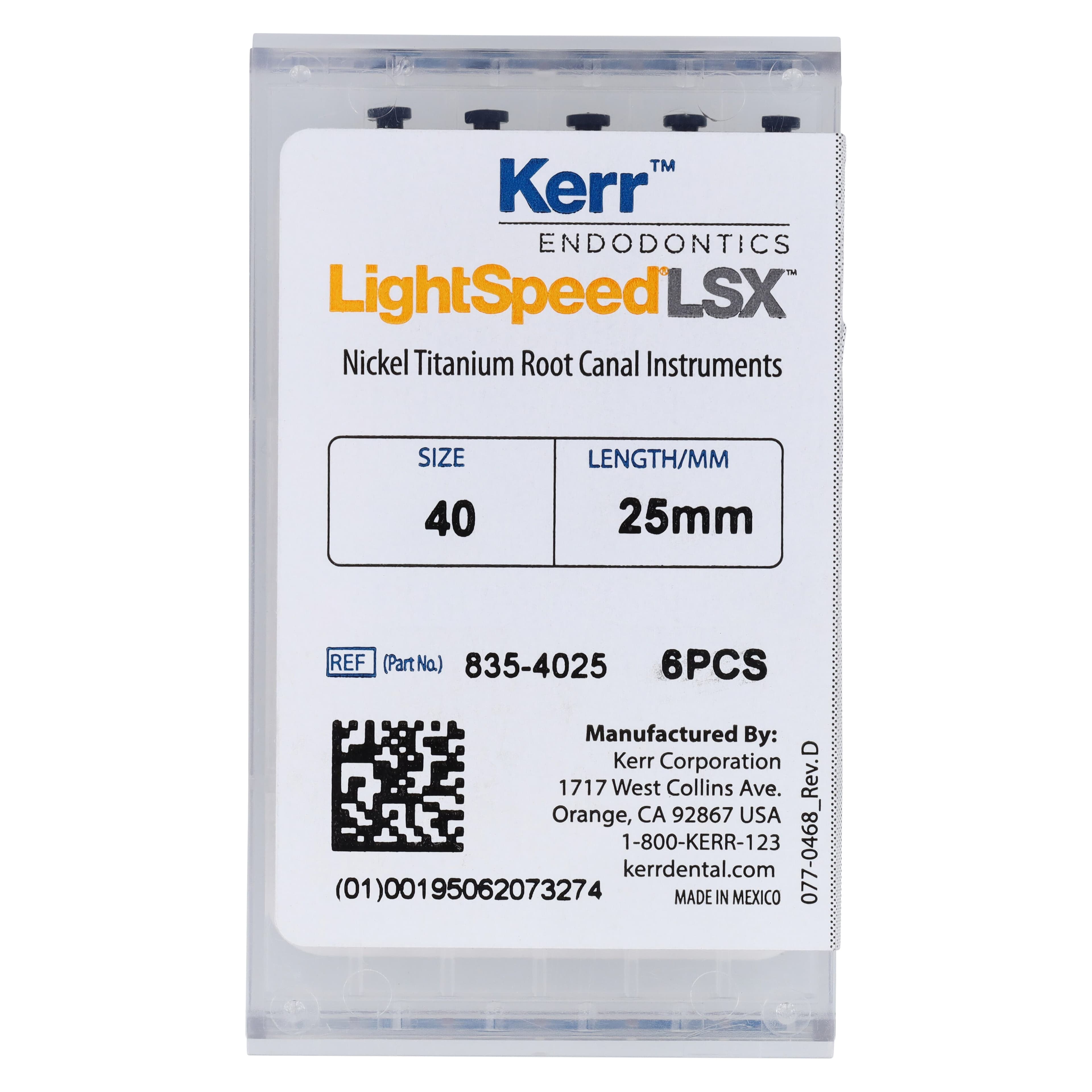 LightSpeed LSX Rotary File, Size 40, 25mm, 6/Pkg, LX25040, 835-4025 thumbnail 6