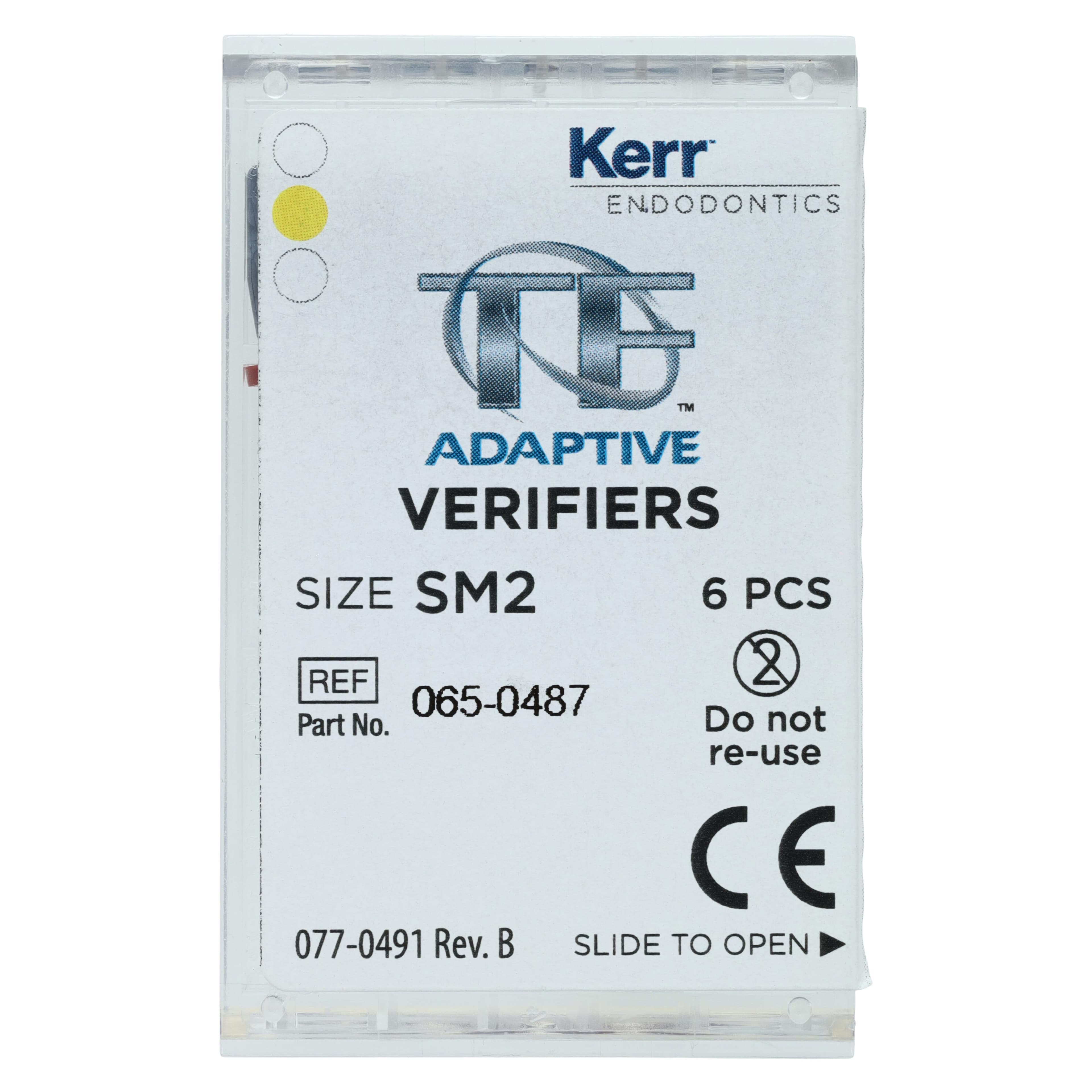 Kerr TF Adaptive Verifier SM2, Small, Yellow, 6/Pack, 815-1552 thumbnail 3