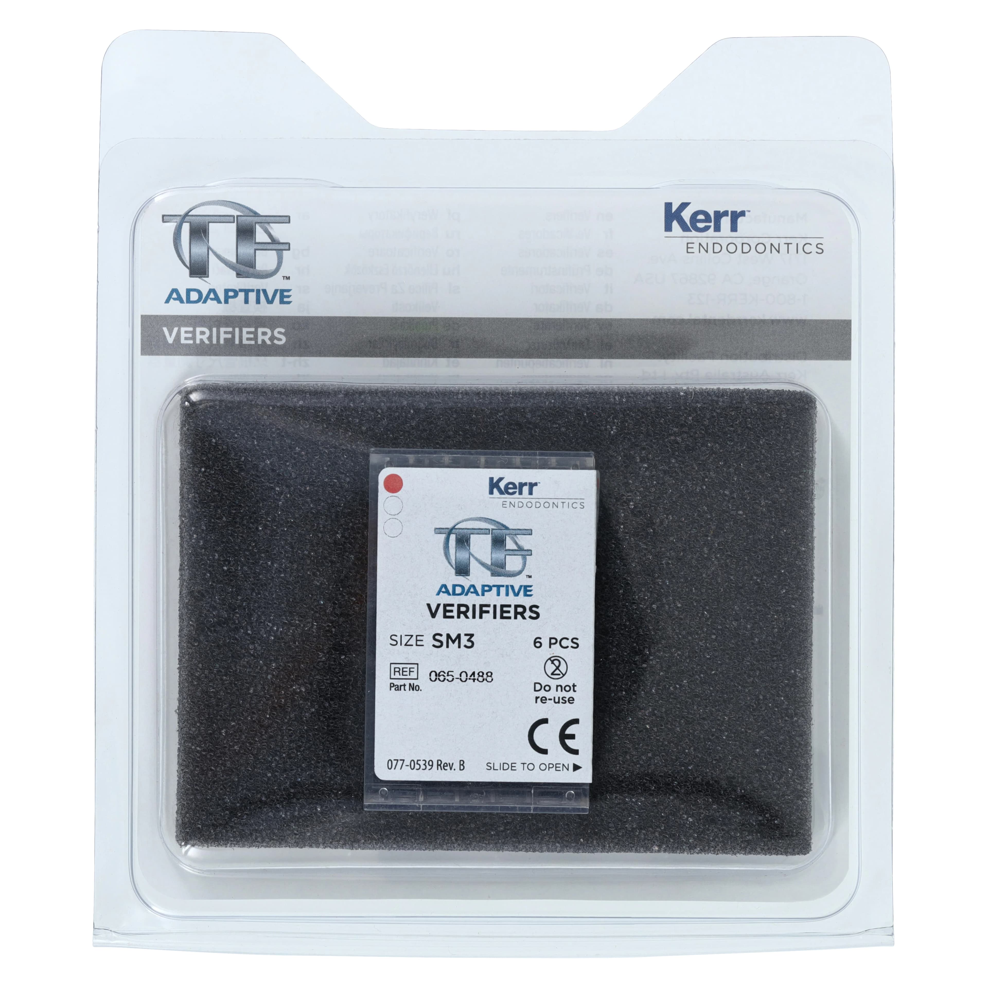 Kerr TF Adaptive Verifier, SM3, Small, Red, 6/Pack, 815-1553 thumbnail 4