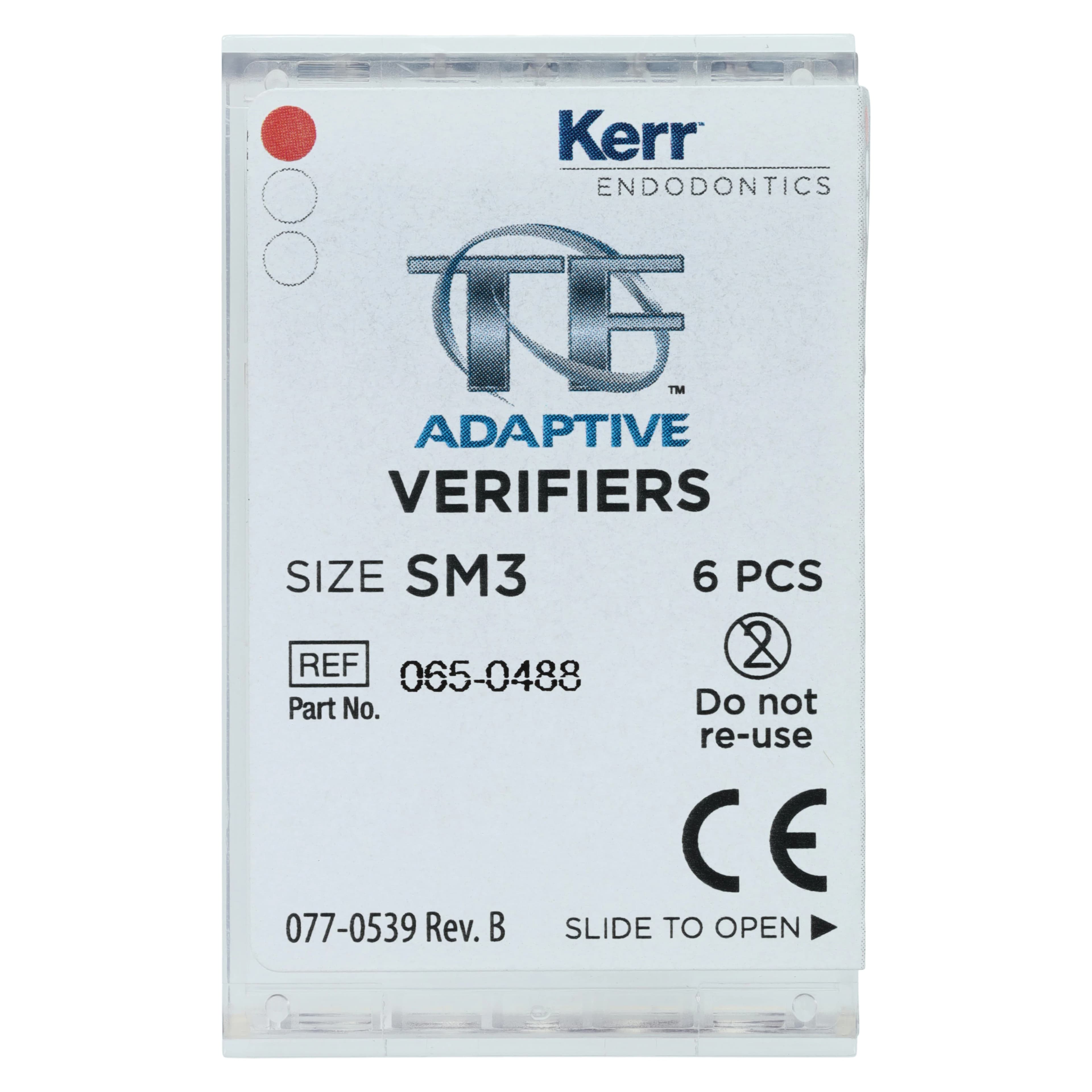 Kerr TF Adaptive Verifier, SM3, Small, Red, 6/Pack, 815-1553 thumbnail 3