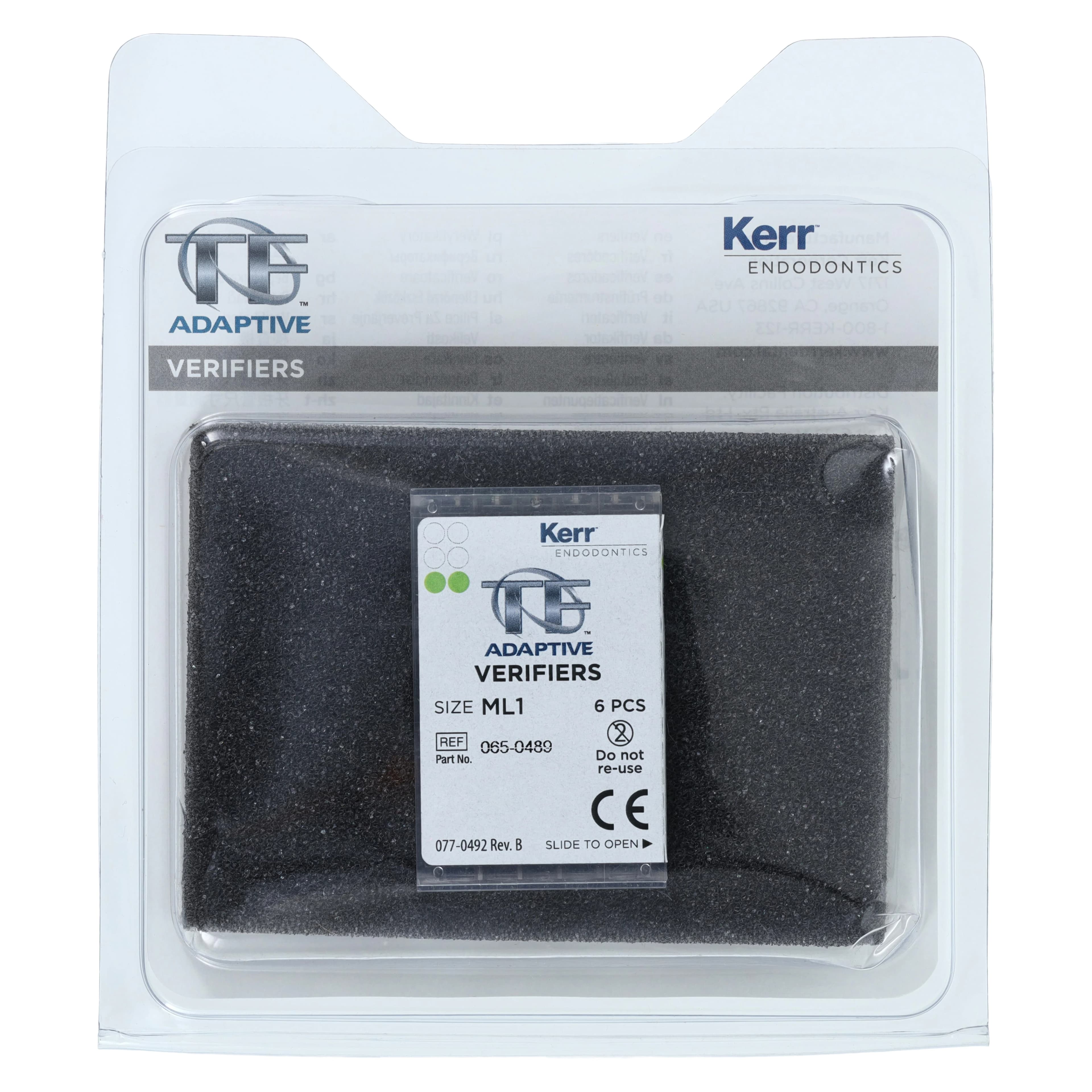 Kerr TF Adaptive Verifier ML1, Medium/Large, Green, 6/Pack, 815-1557 thumbnail 4