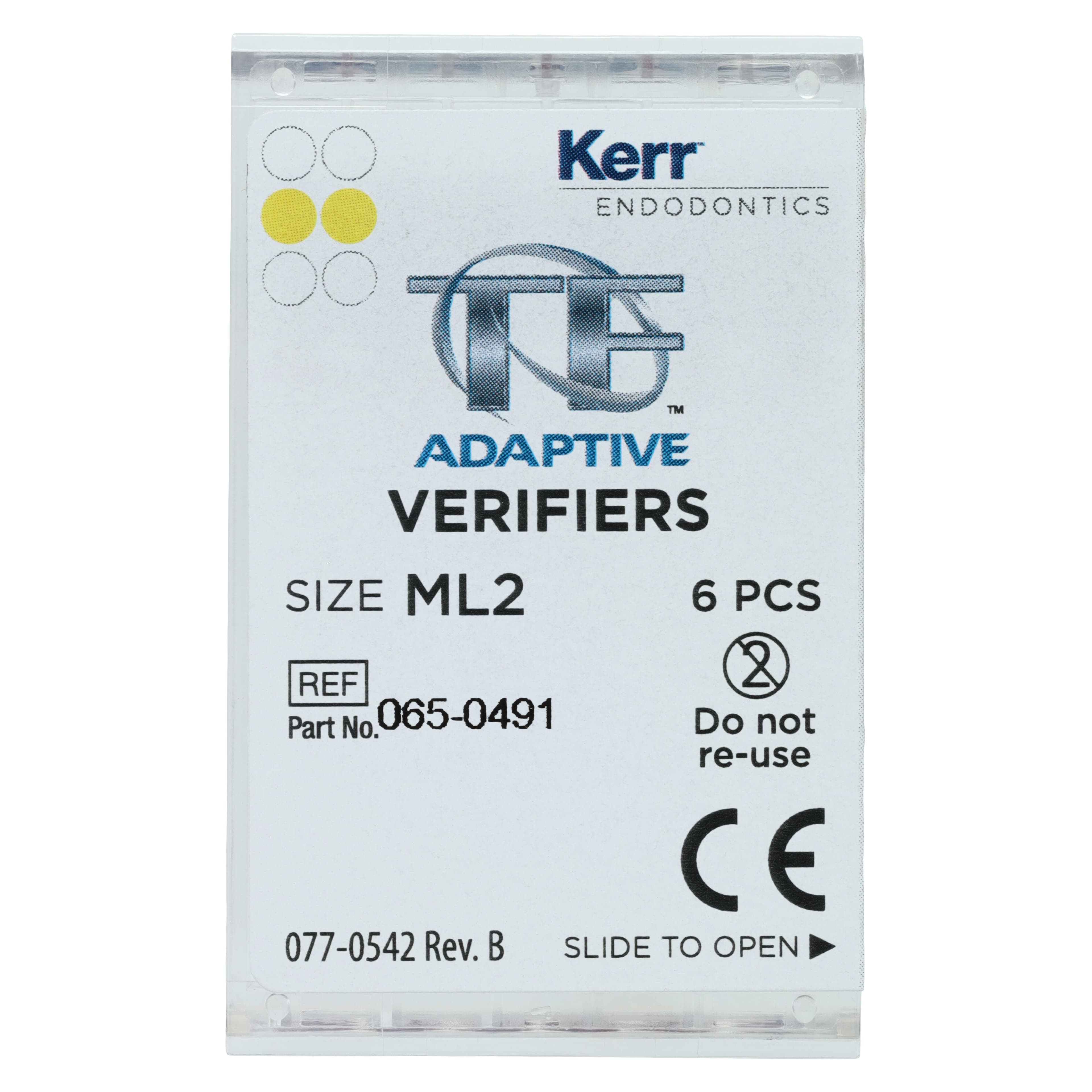 Kerr TF Adaptive Verifier, ML2, Medium/Large, Yellow, 6/Pkg, 815-1558 thumbnail 3