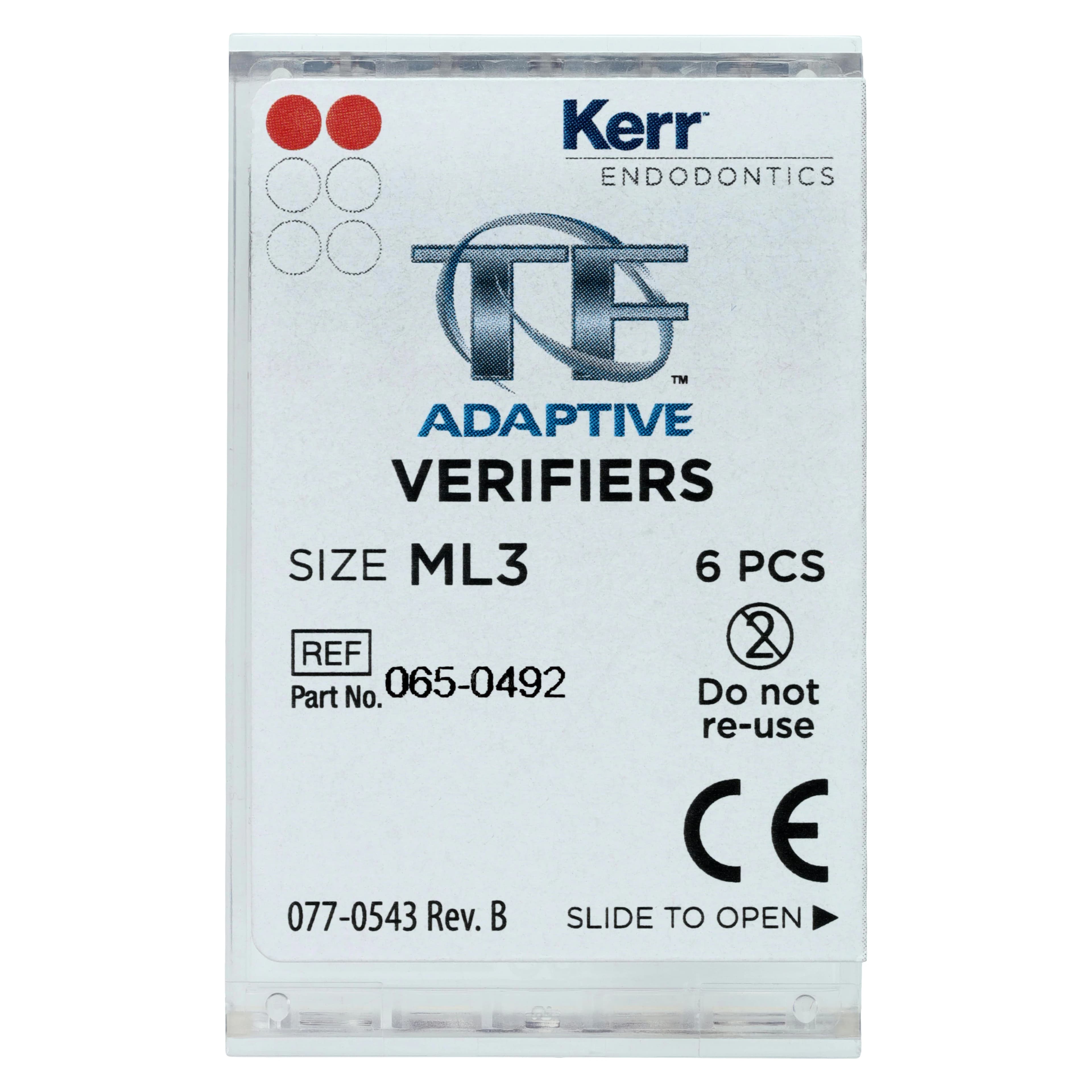 Kerr TF Adaptive Verifier, ML3, Medium/Large, Red, 6/Pack, 815-1559 thumbnail 3