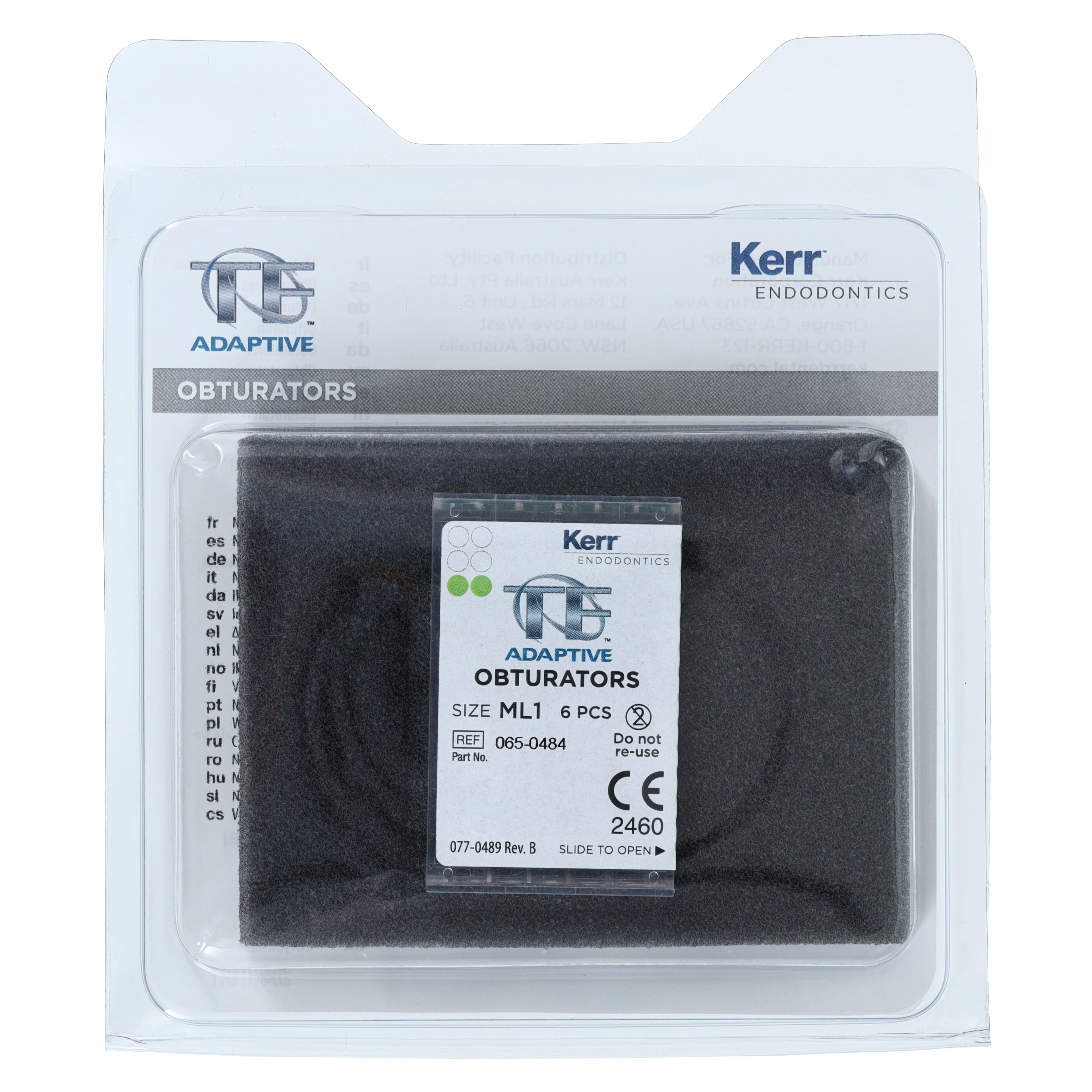 Kerr TF Adaptive Obturators, ML1, Medium/Large, Green, 6/Pk, 815-1554 thumbnail 7