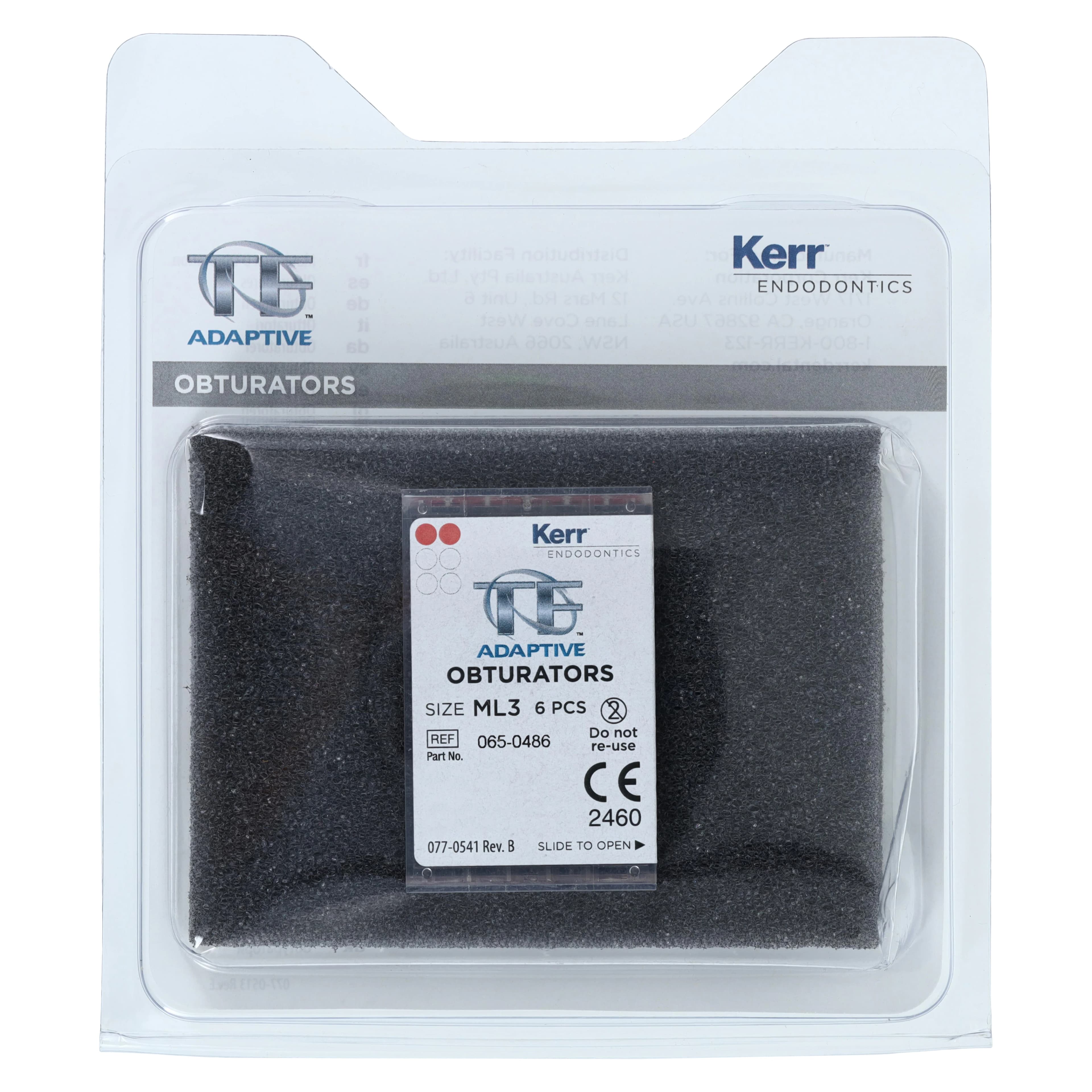 Kerr TF Adaptive Obturator, ML3 Medium/Large, Red, 6/Pk, 815-1556 thumbnail 8