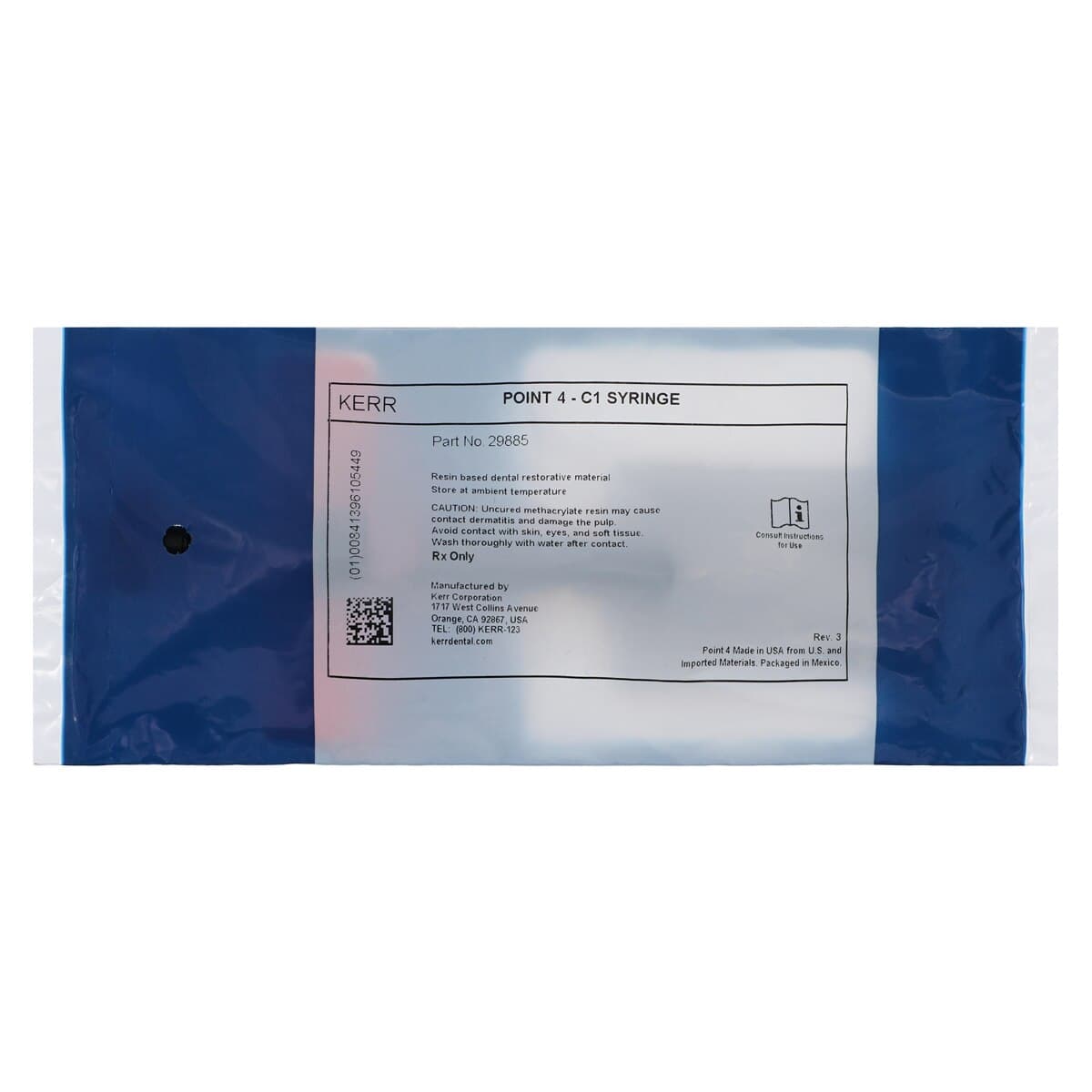 Kerr Point 4 Optimized Particle Composite Syringe Refill, Body Shade C1, 4 g, #29885 thumbnail 2