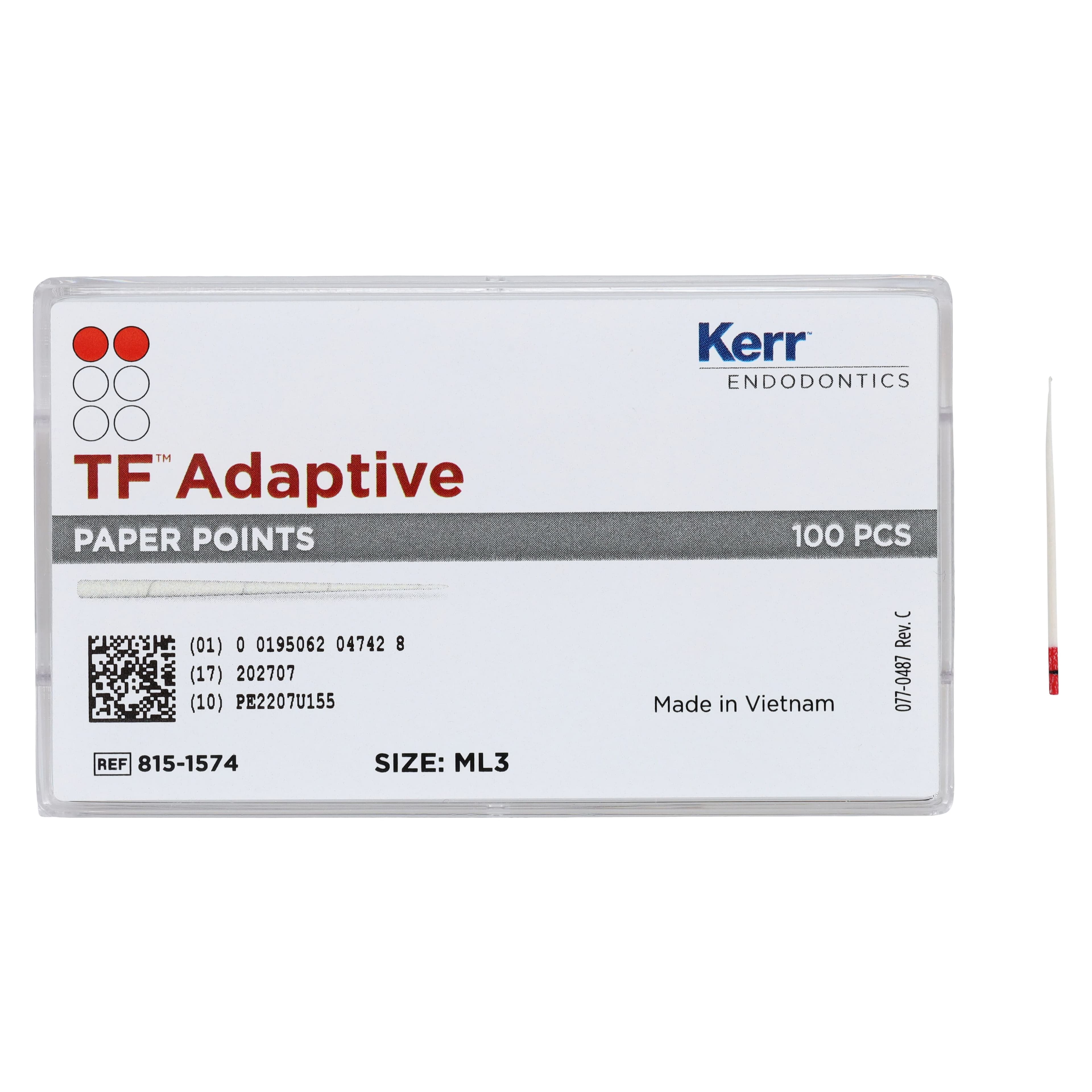 TF Adaptive Paper Points, ML3, Medium/Large, Red, 100/Pk, 815-1574 thumbnail 5