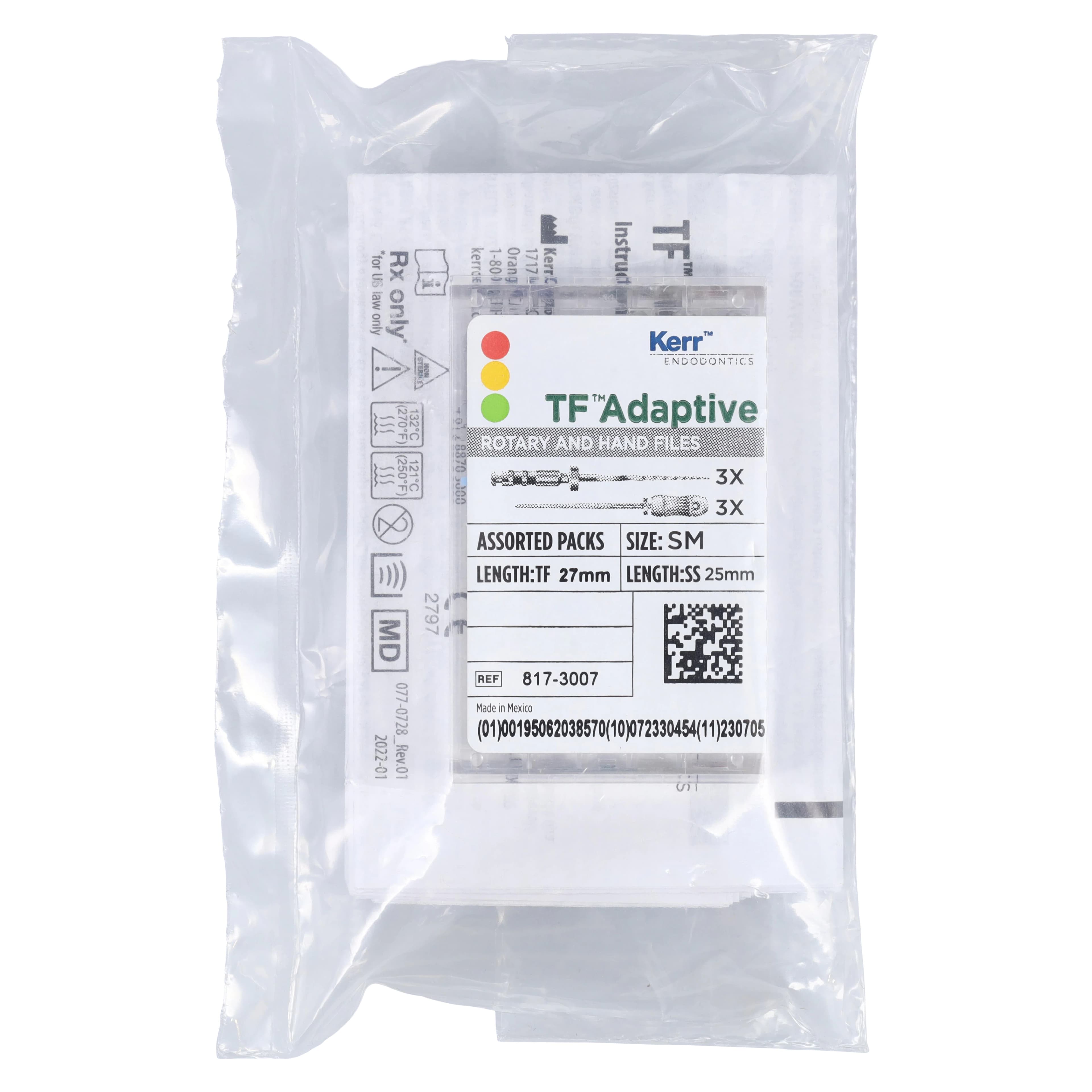 Kerr TF Adaptive Nickel-Titanium Rotary Files, Small Assorted Procedure Pack, 27 mm, 6/Pk, 817-3007 thumbnail 6