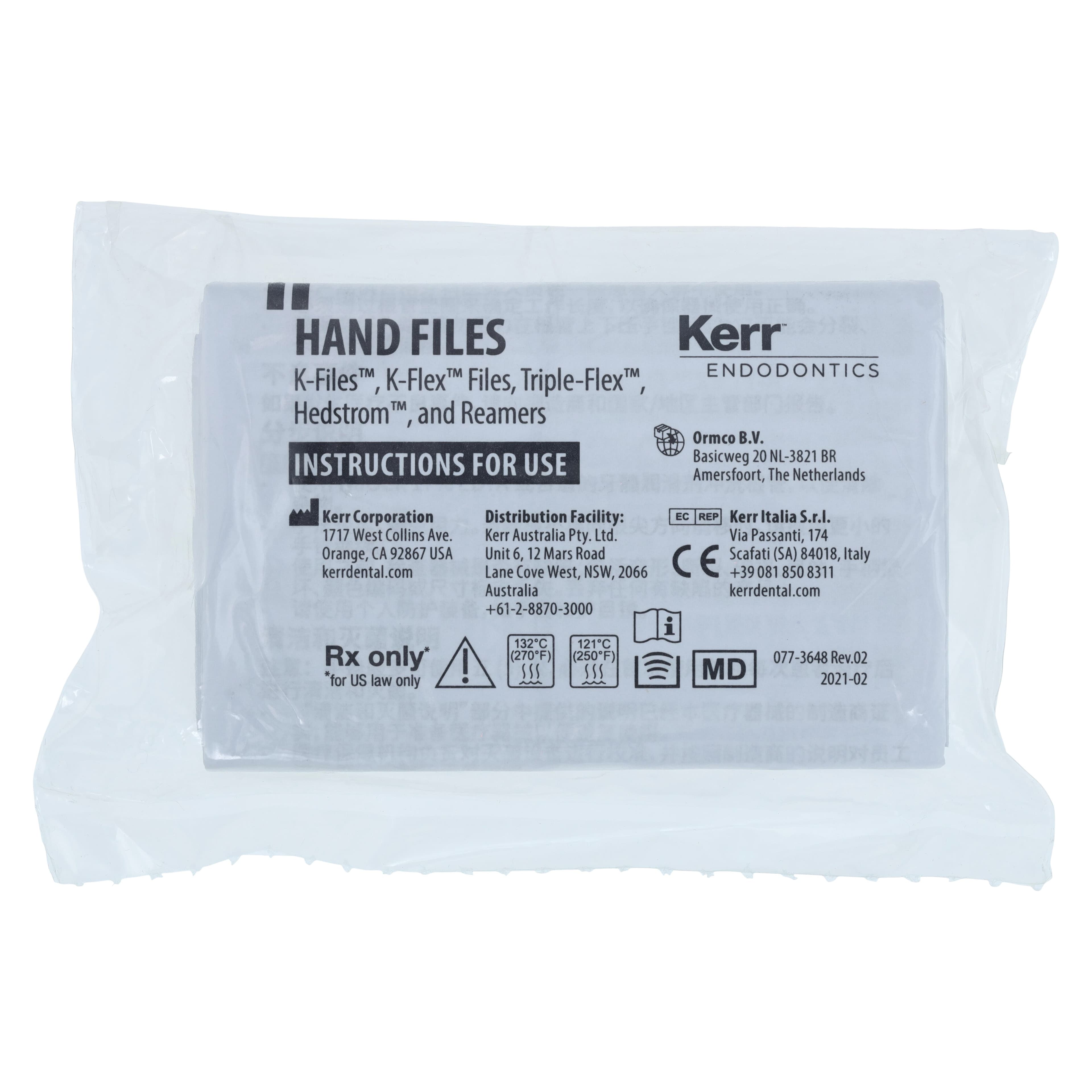 Kerr K-Flex Endodontic Files, #45, 30mm, White, Stainless Steel, 6/Pack, 15238 thumbnail 2