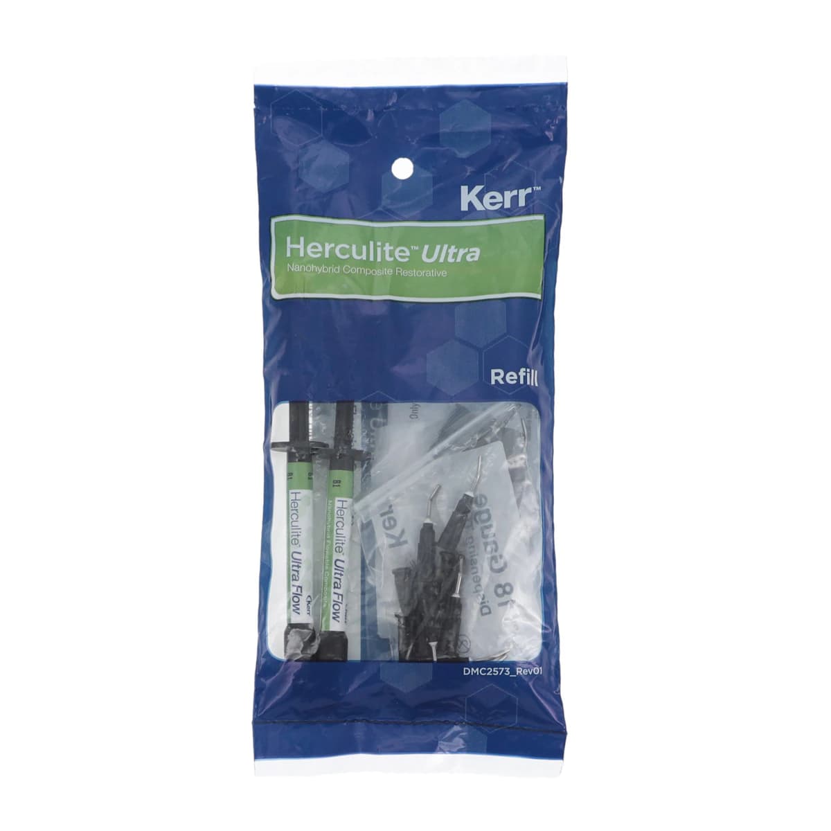 Herculite Ultra Flow Flowable Composite, Syringe Refill, Shade B1, 2 x 2 g Syringes with 20 Dispensing Tips, 2/Pk, 35397 - Herculite Ultra Flow Flowable, Syringe Refill, 2 g, B1, 2/Pk - Image 1