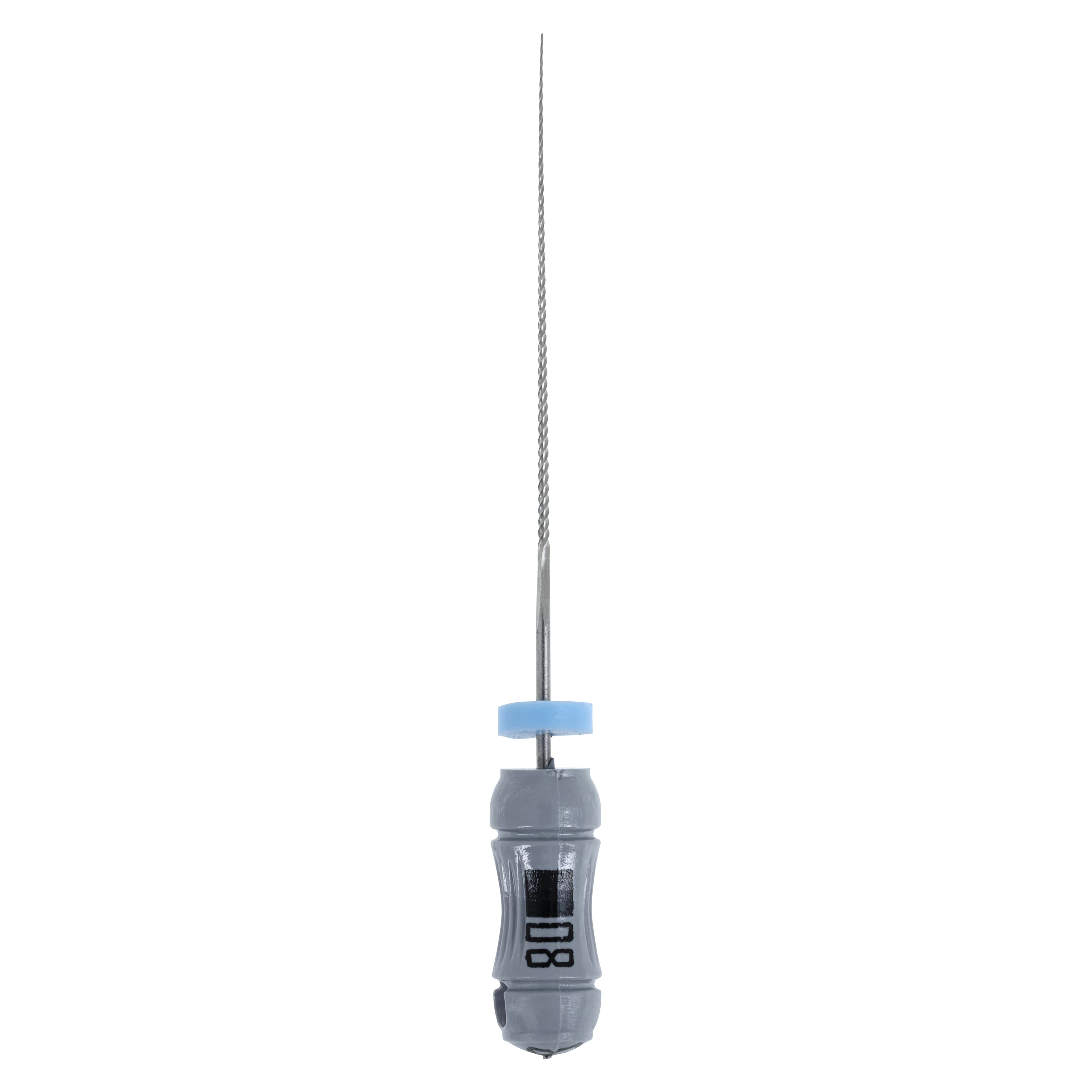 Kerr (SybronEndo) K-Files Stainless Steel, 25mm, Size #08, Gray, 6/Pack, 14128 thumbnail 2