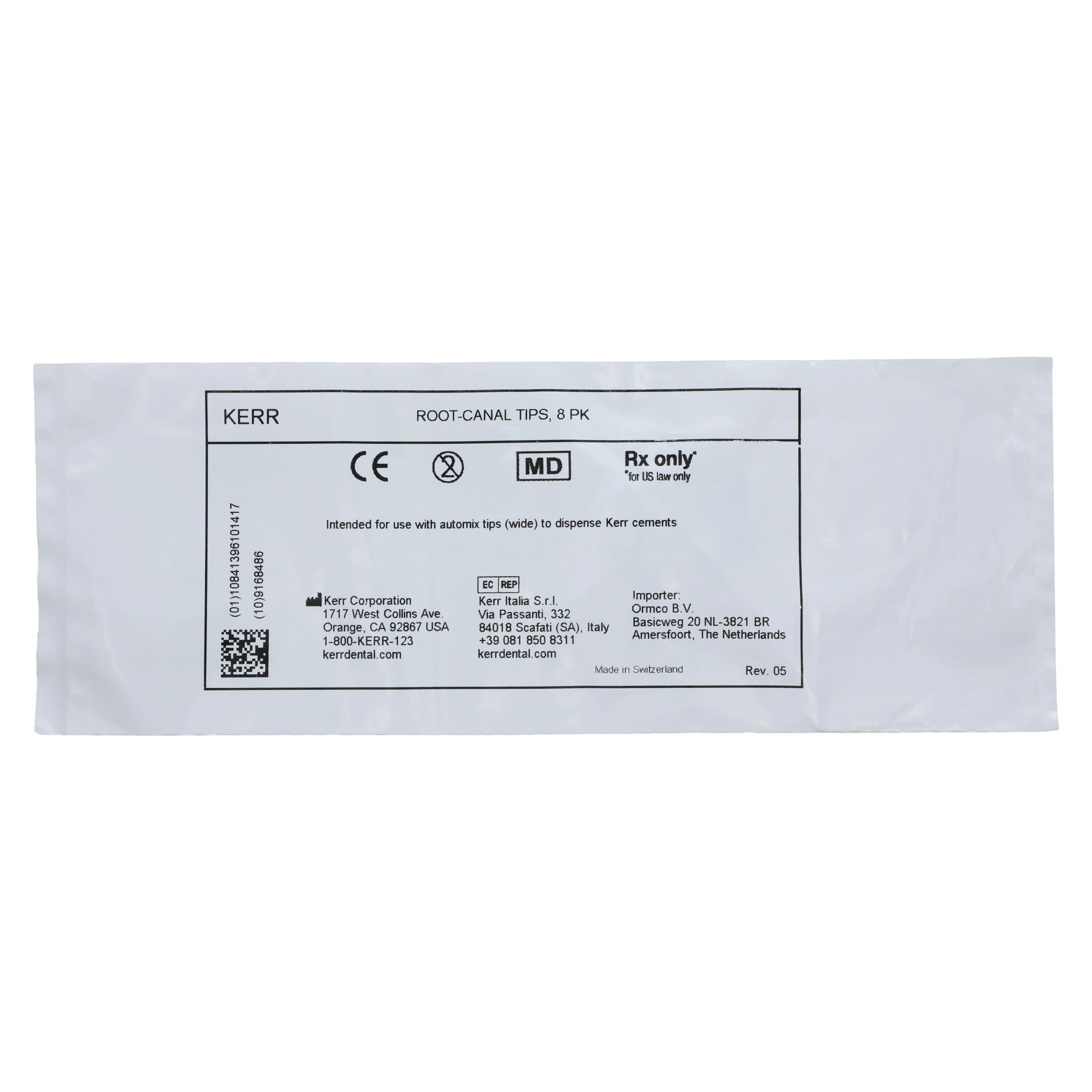 Kerr Maxcem Elite Curved Root Canal Tips, Clear, 8/Pkg, 33881 thumbnail 3