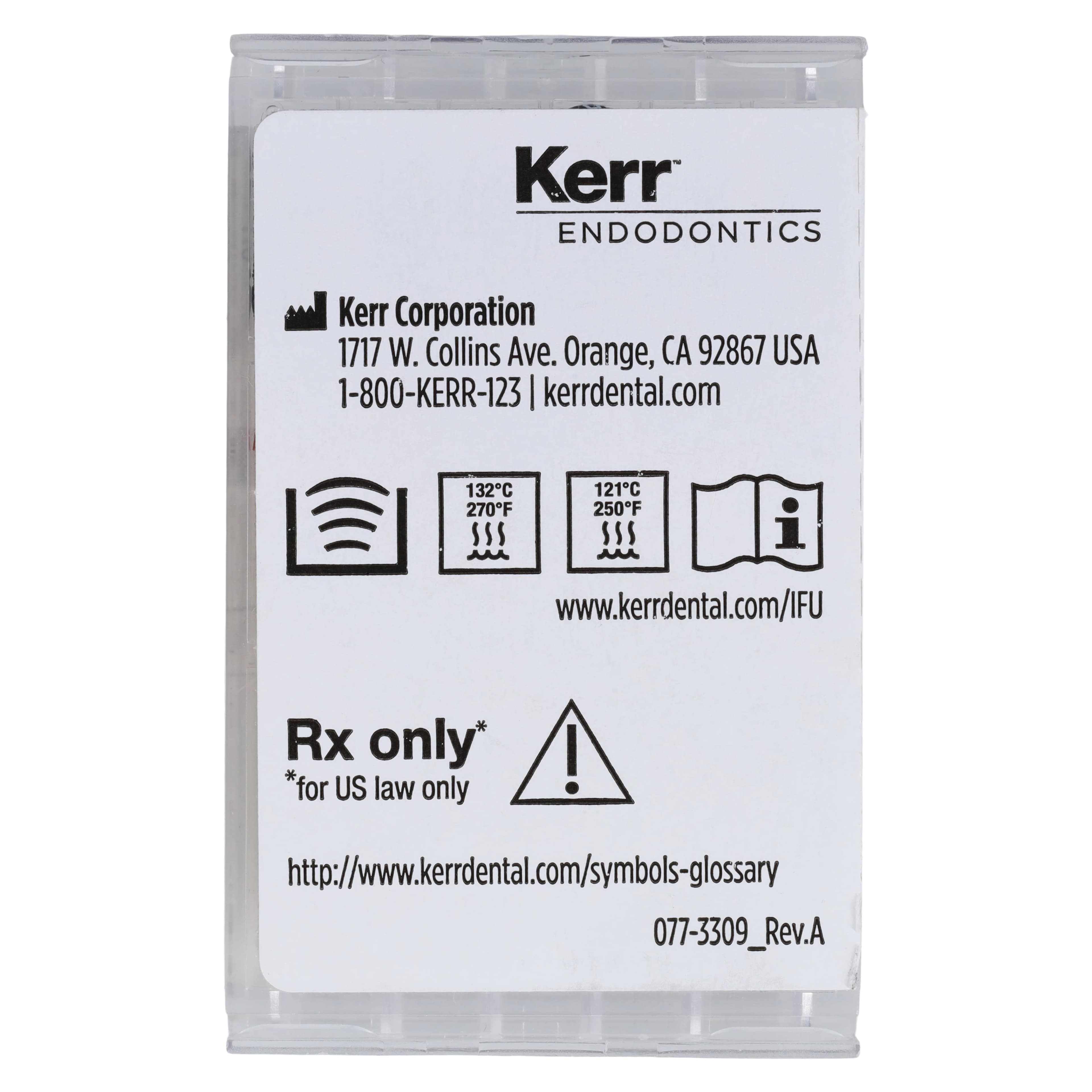 Kerr K-Files Stainless Steel Hand Files, 30mm, Size #80, Black, 6/Box thumbnail 2