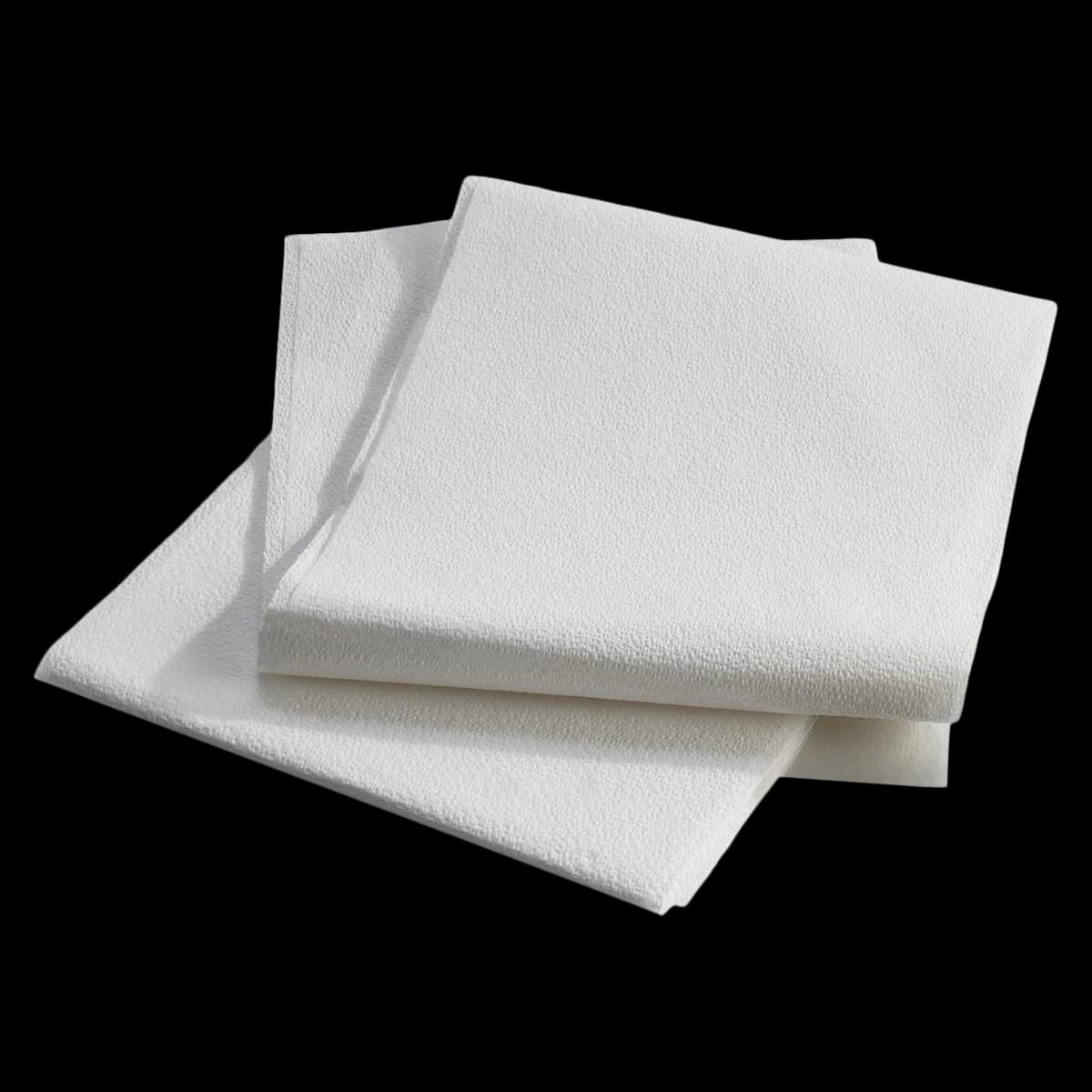 Graham Medical Tissue/Poly Standard Patient Drape, 48" x 40", White/Blue, 100/Case thumbnail 2