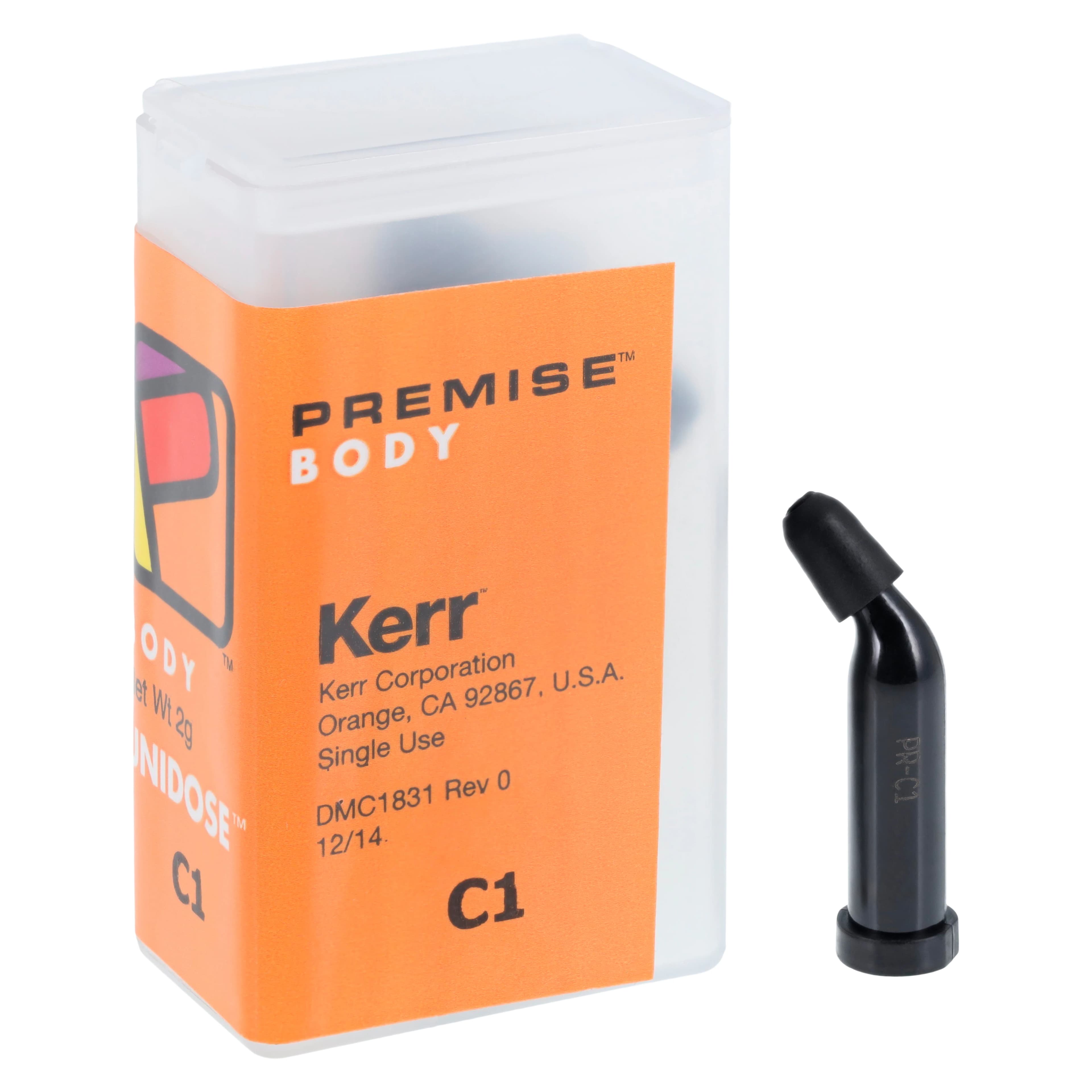 Premise Universal Nanofilled Composite, Body Shade C1, 0.2 g Unidose Refill, 20/Pk, 32659 - Premise Universal Body C1 0.2g Unidose Refill Pack of 20 - Image 1