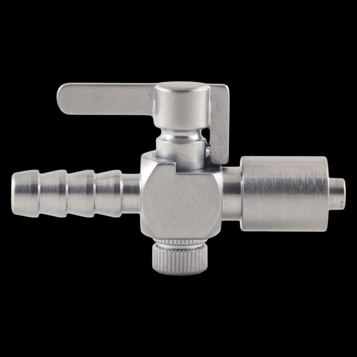 1-Way Stopcock, Male Luer Lock to 6mm Hose, Plated Brass, Reusable, Each - Stopcock 1 Way Male LL/6mm - Image 1