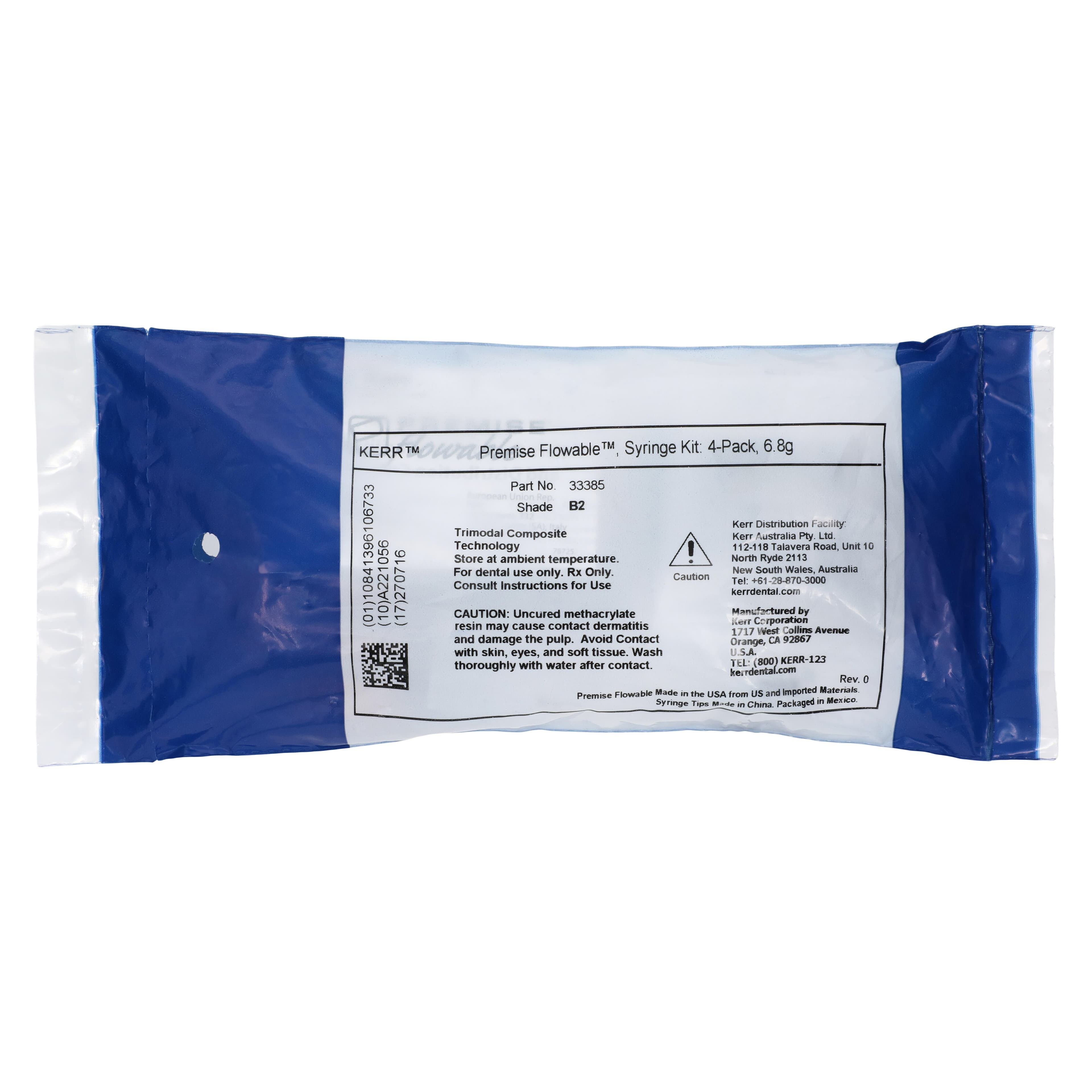 Kerr Premise Flowable Composite, Shade B2, 1.7g Syringe, 4/Pack, #33385 thumbnail 6