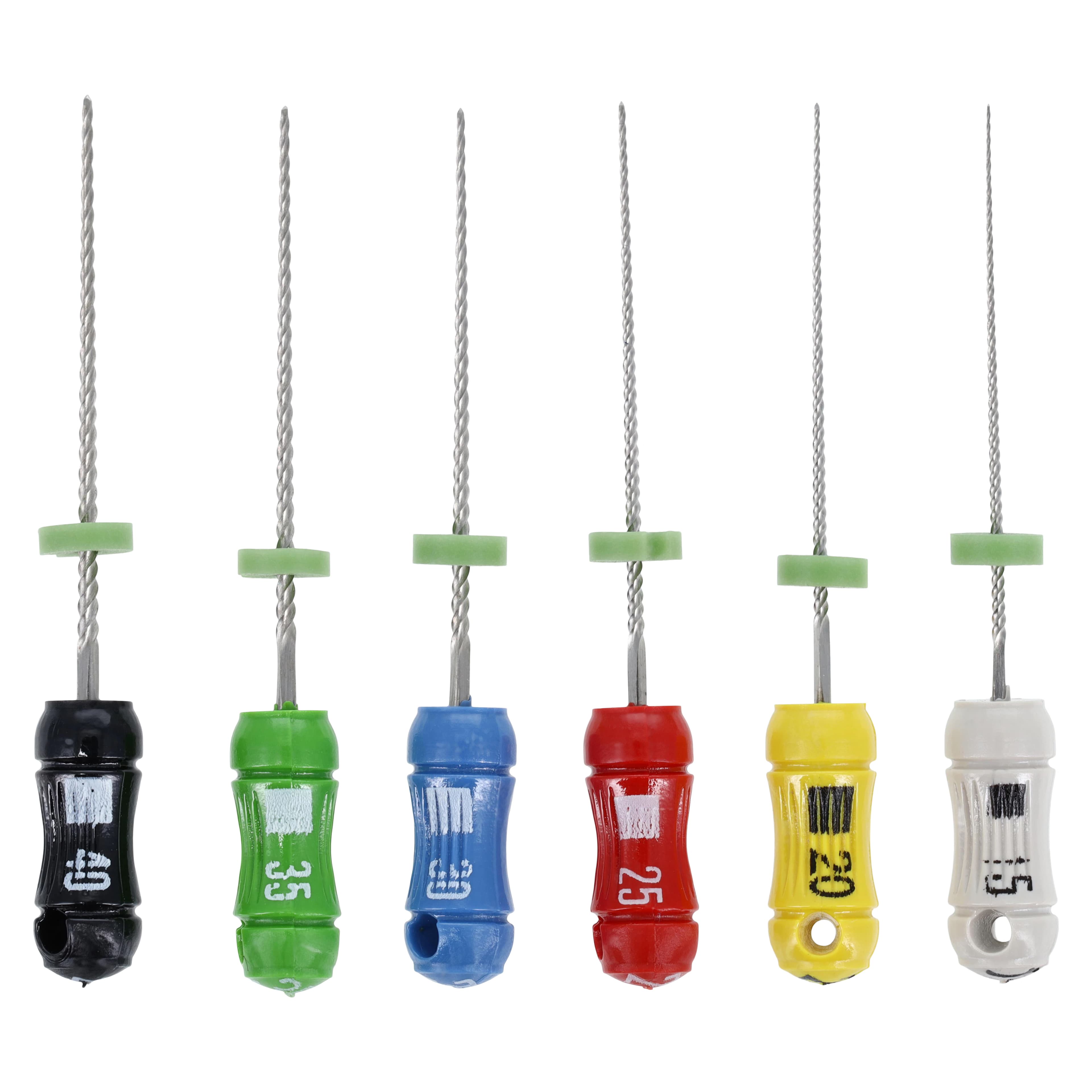 Kerr K-Files, Stainless Steel, 21mm, #15-40 Assorted, 6/Box, 821-8021 - Files K Type 21mm #15-40 Asst 6/Bx - Image 1