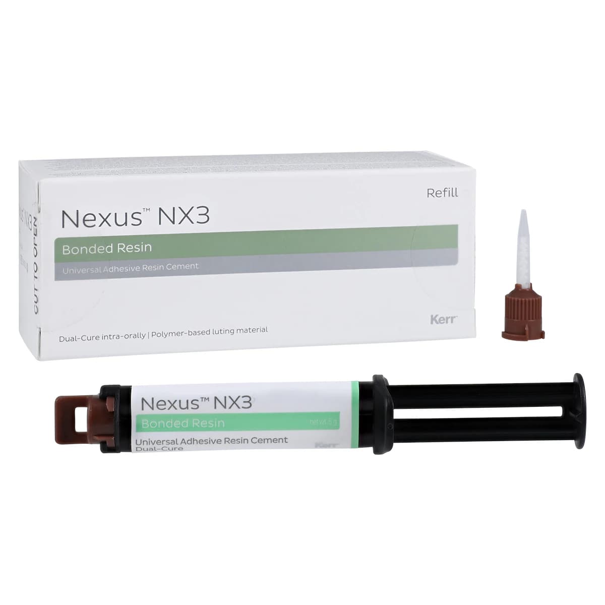 Kerr NX3 Nexus Third Generation Dual-Cure Resin Cement Refill Syringe, White, 5 g, 33644 thumbnail 2