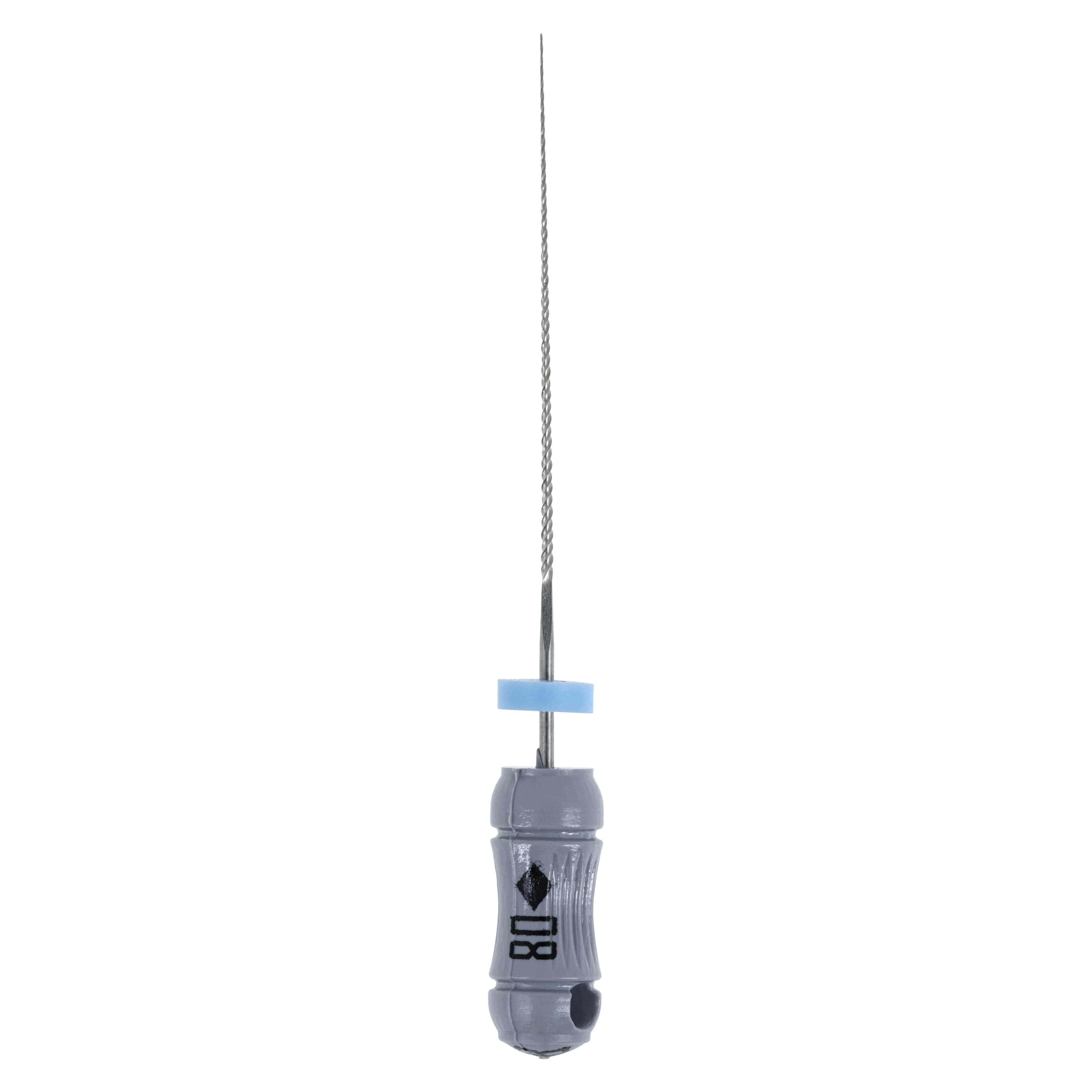 Kerr K-Flex Endodontic Files, #08 (Gray), 25 mm, Stainless Steel, 6/Box, 15122 - #08 Gray SybronEndo K-Flex Files 25mm Pack of 6 - Image 1