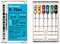 Kerr Endodontics K-Files Stainless Steel, 21mm, #06, Pink, 6/Pkg, 62249 - SybronEndo K-Files SS 21mm #06 6/Bx - Image 1