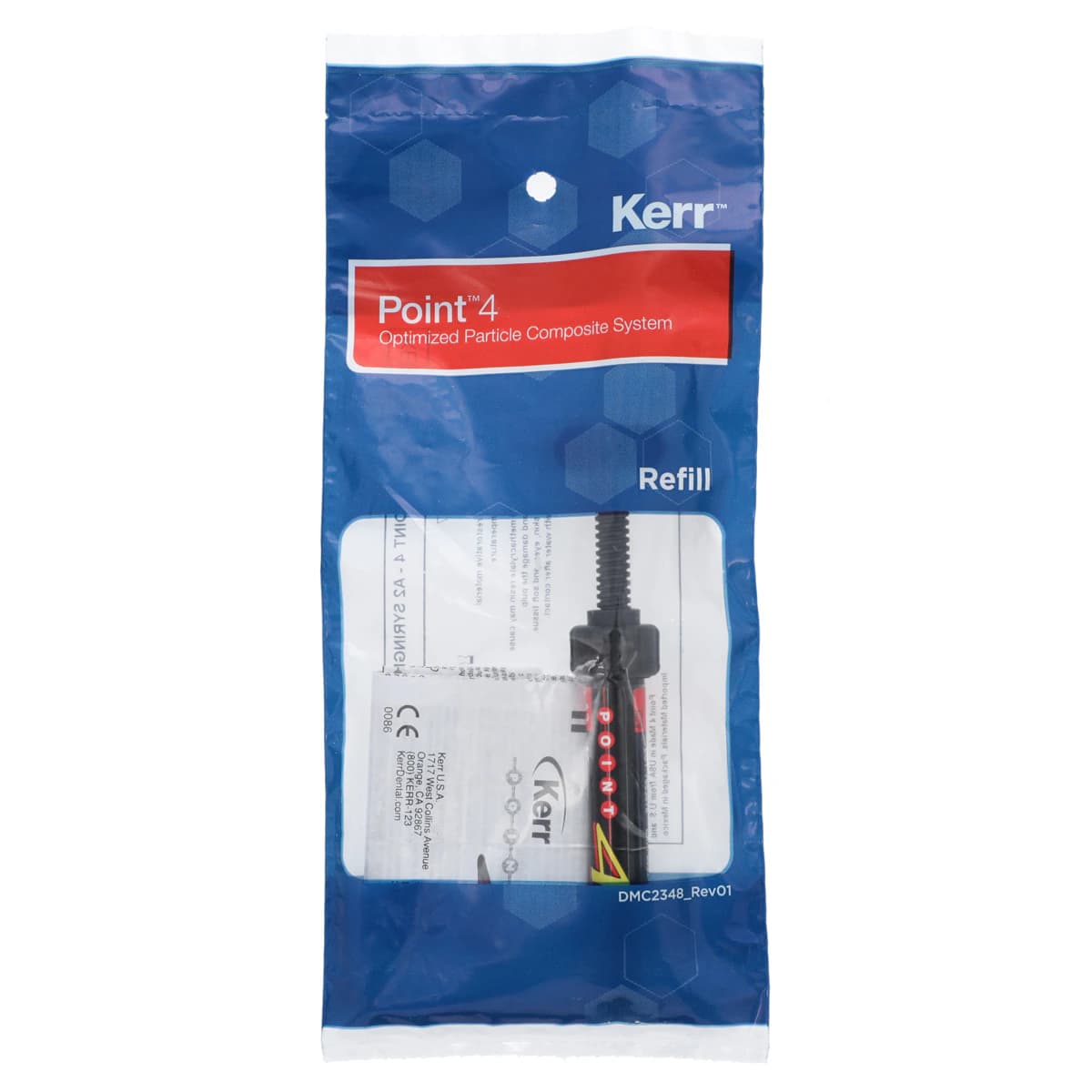 Kerr Point 4 Optimized Particle Composite Syringe Refill, Light-Cure, Body Shade A2, 4 g, 1/Pk, 29877 - Point 4 Syringe 4g Body A2 - Image 1