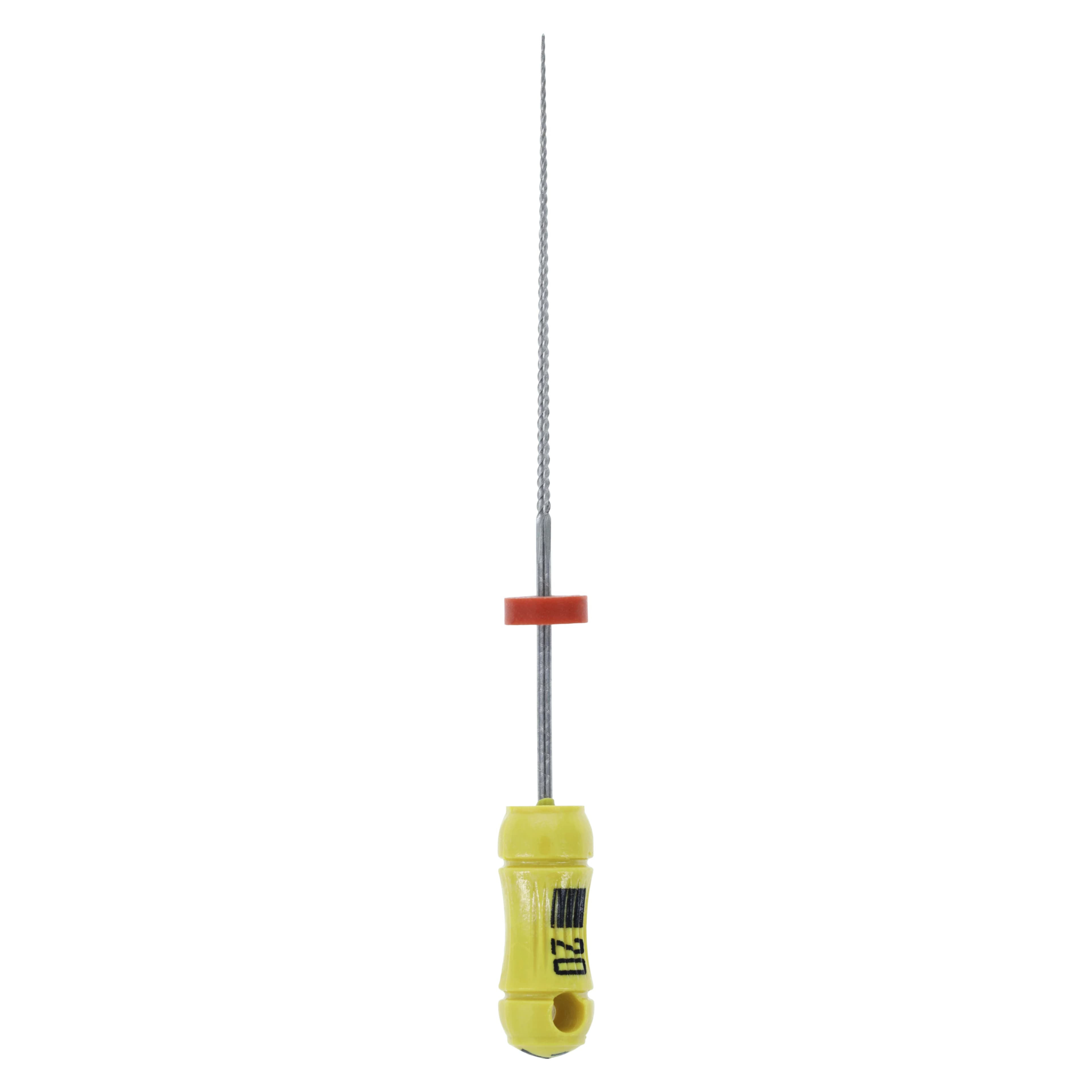 Kerr K-Files Stainless Steel Endodontic Hand Files, 30mm, Size #20, Yellow, 6/Box, 06153 - K-Files 30mm #20 6/Bx - Image 1