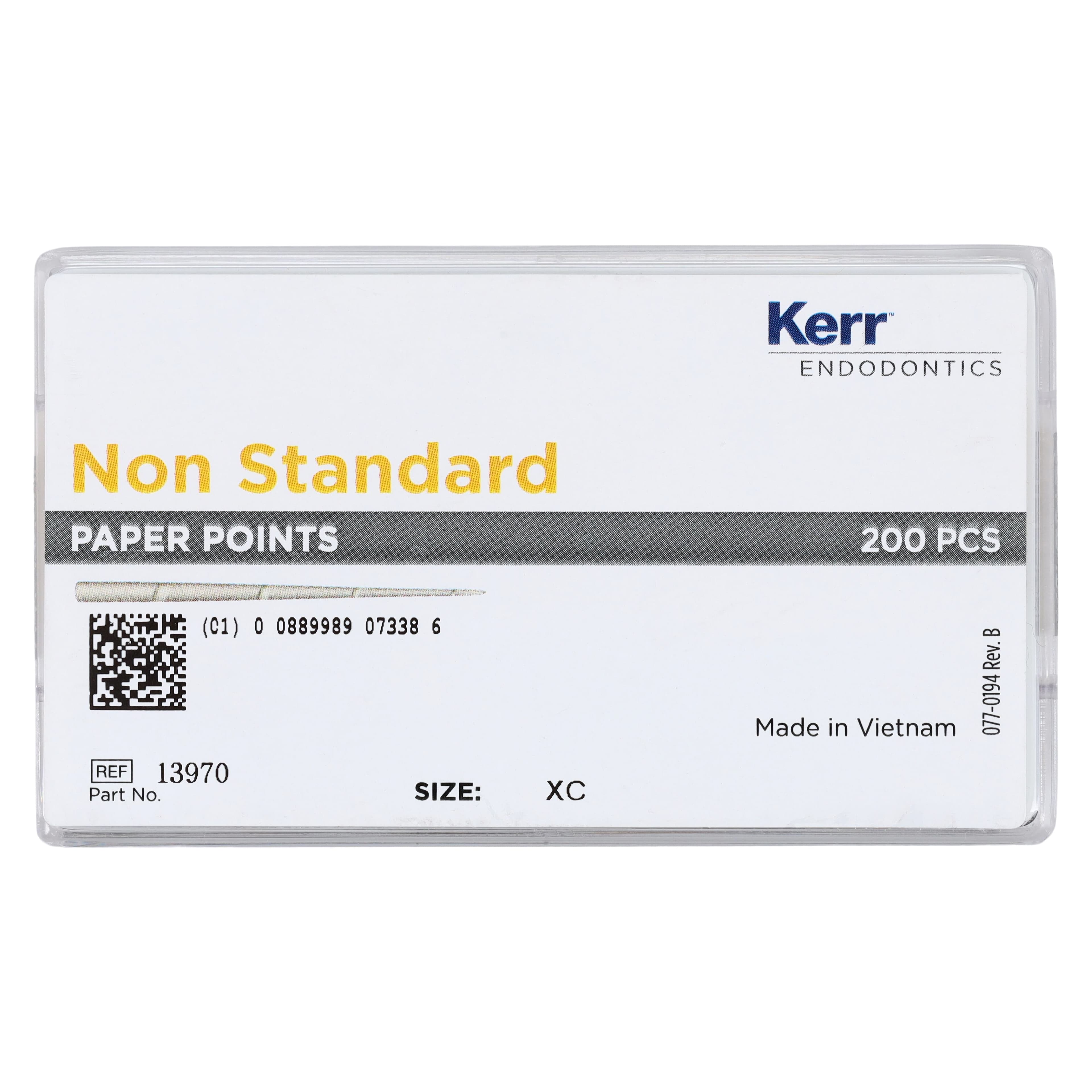 Kerr SybronEndo Absorbent Paper Points, Extra Coarse (X-Coarse), Sterile, Bulk Pack, 200/Box, #13970 thumbnail 5