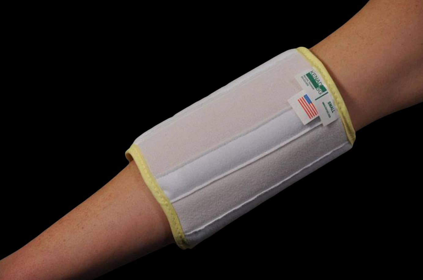 Immobilizer Wrist/Elbow, Adult Elastic, One Size, 8", Green - Immobilizer Wrist/Elbow Green - Image 1