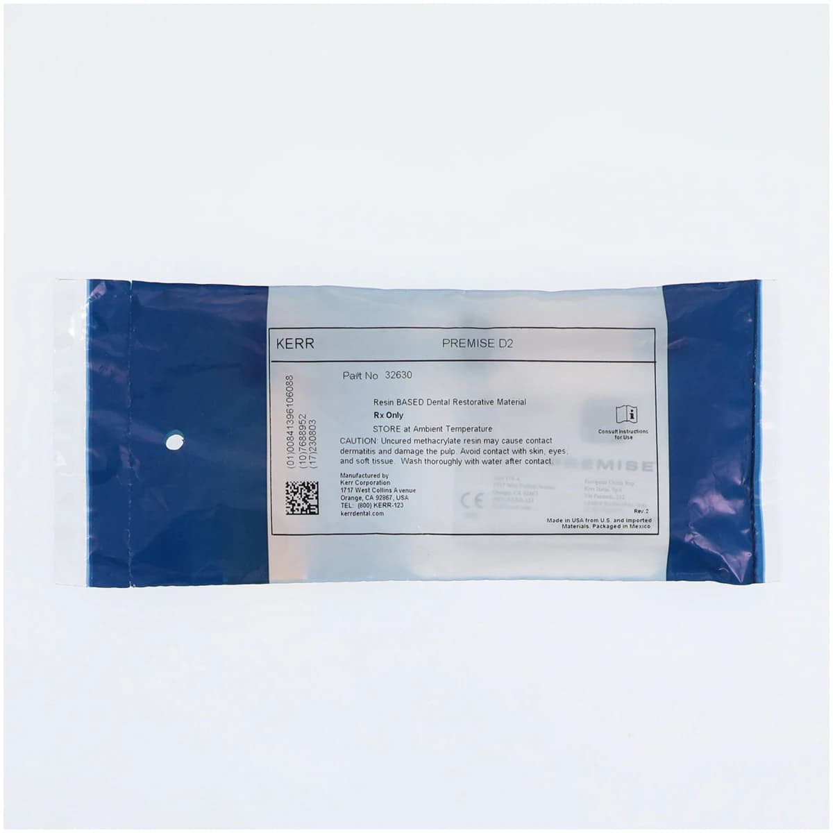 Kerr Premise Universal Nanofilled Composite, Body Shade D2, 4g Syringe Refill, 32630 thumbnail 2